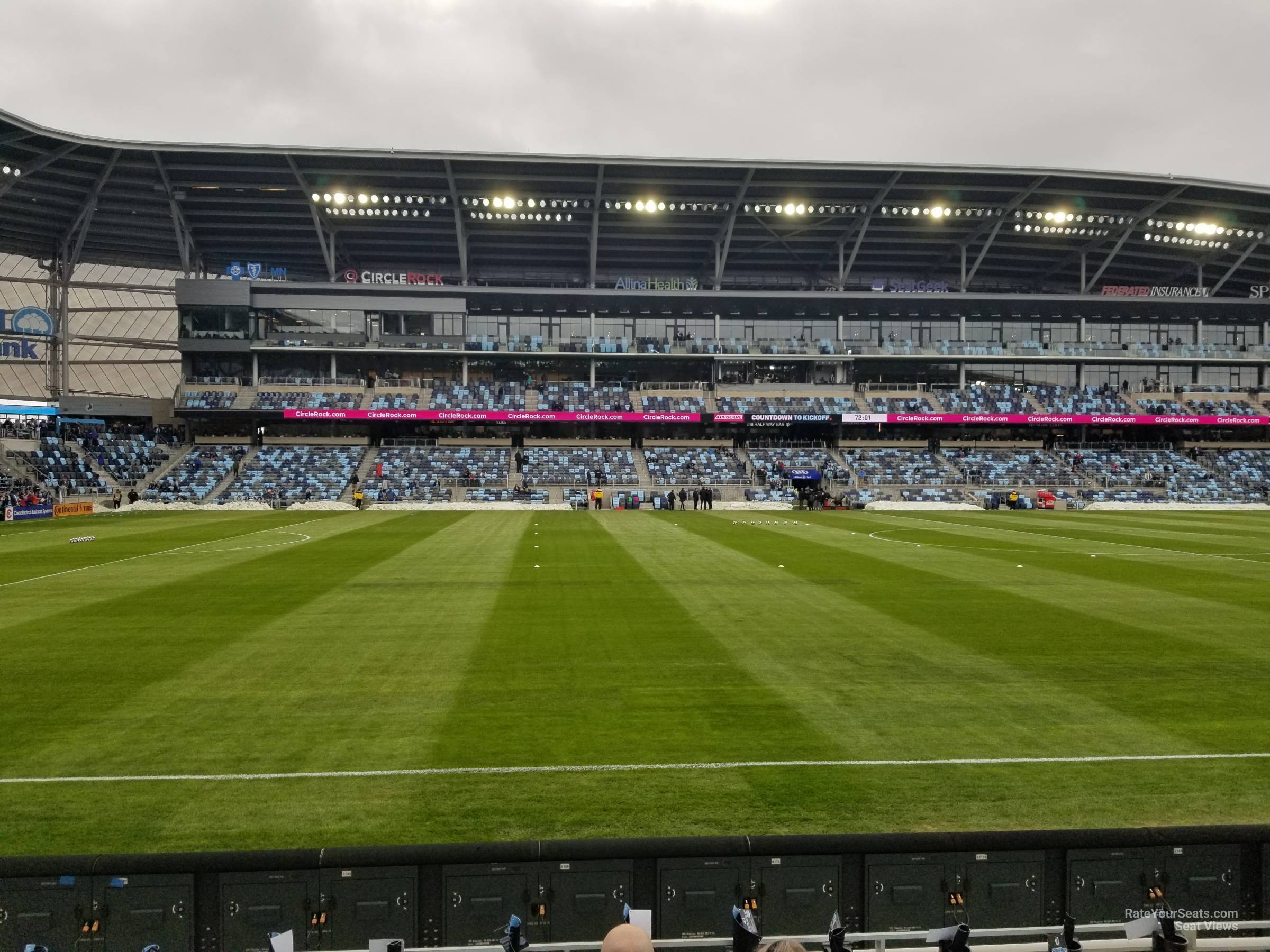 section 15, row 5 seat view  - allianz field
