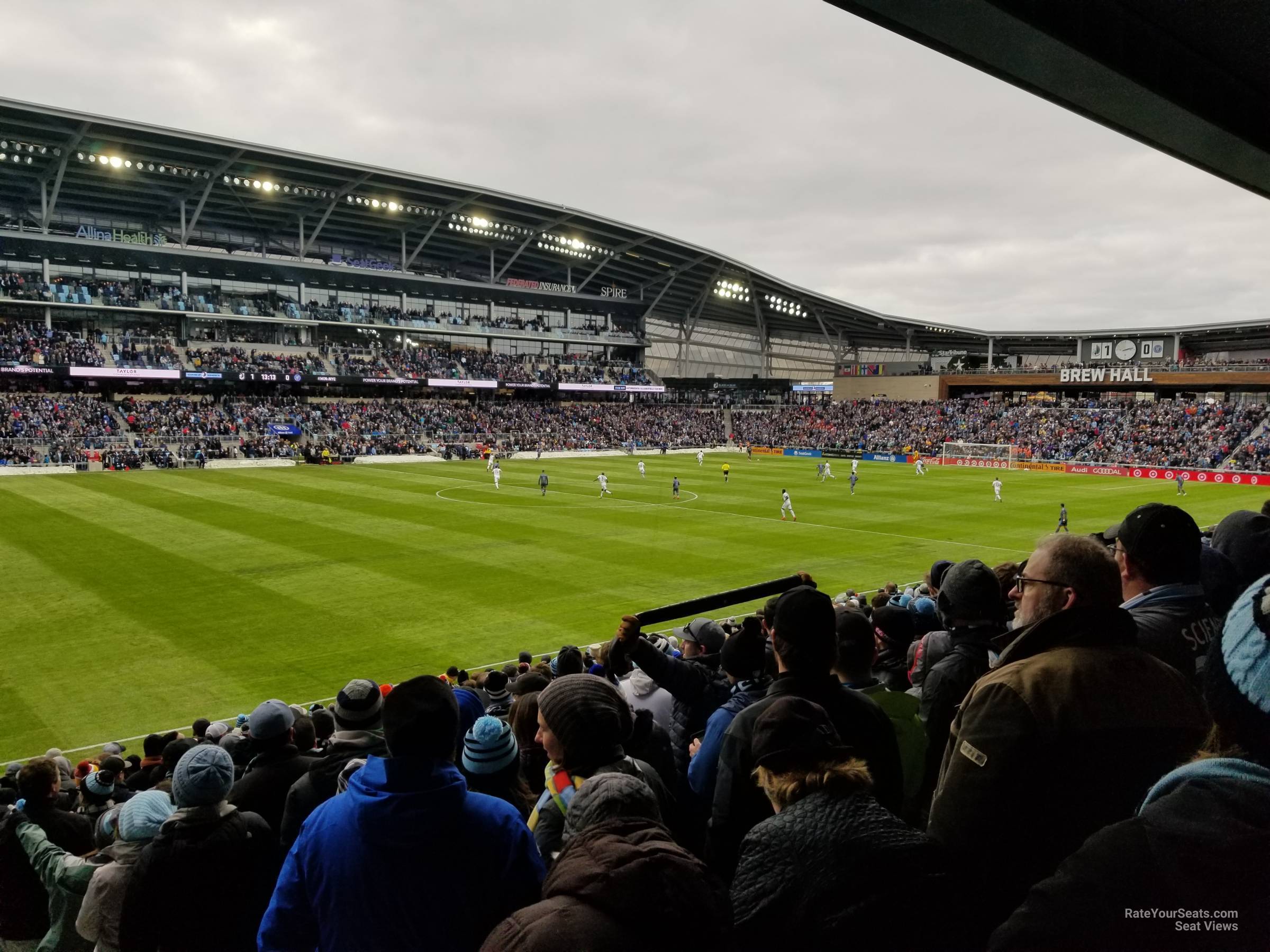 section 17, row 18 seat view  - allianz field
