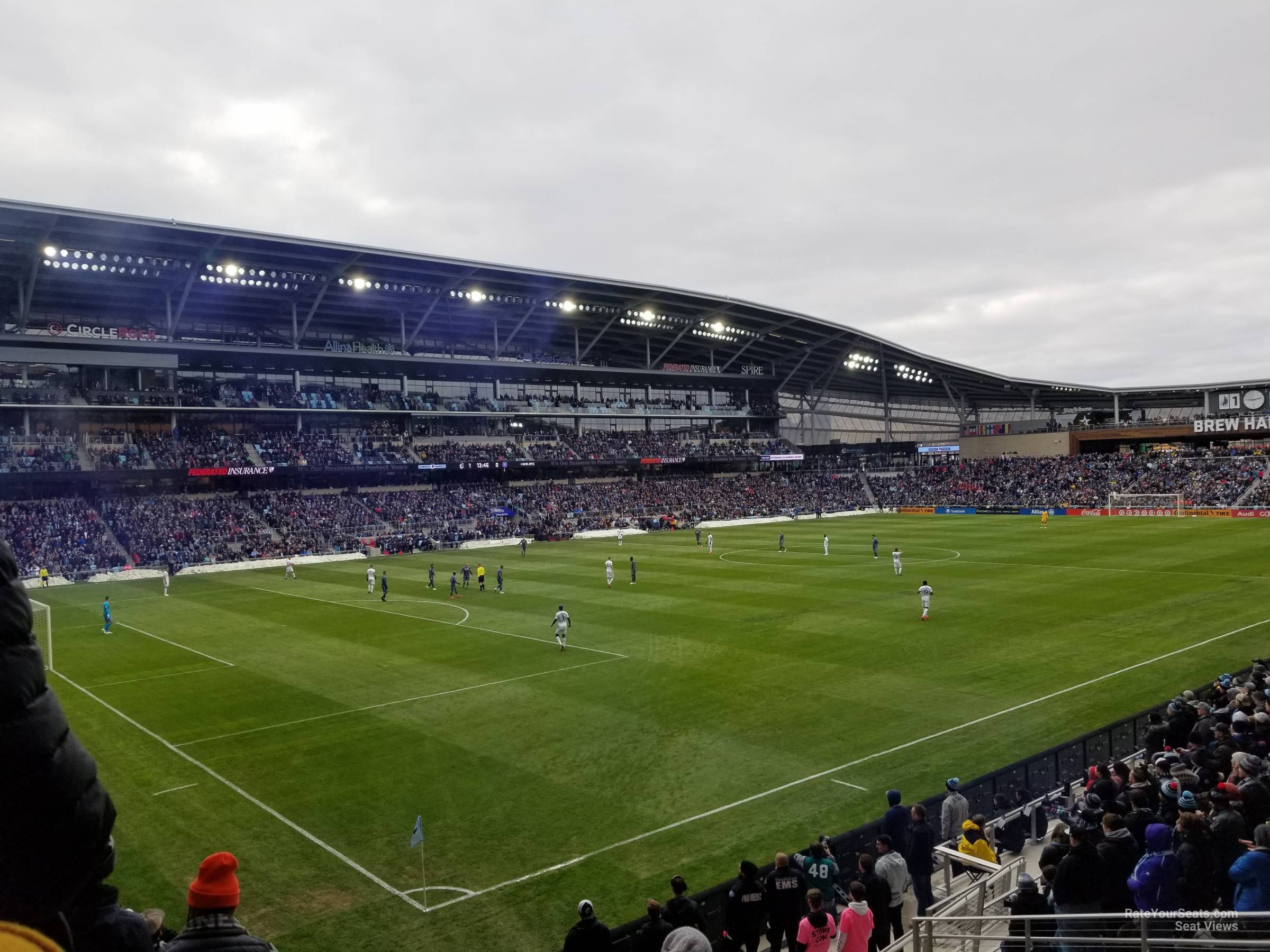 section 18, row 9 seat view  - allianz field