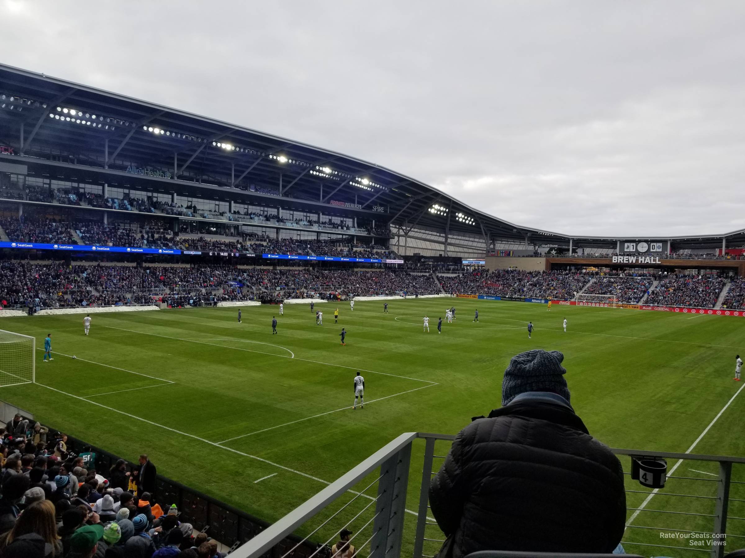 section 19, row 9 seat view  - allianz field