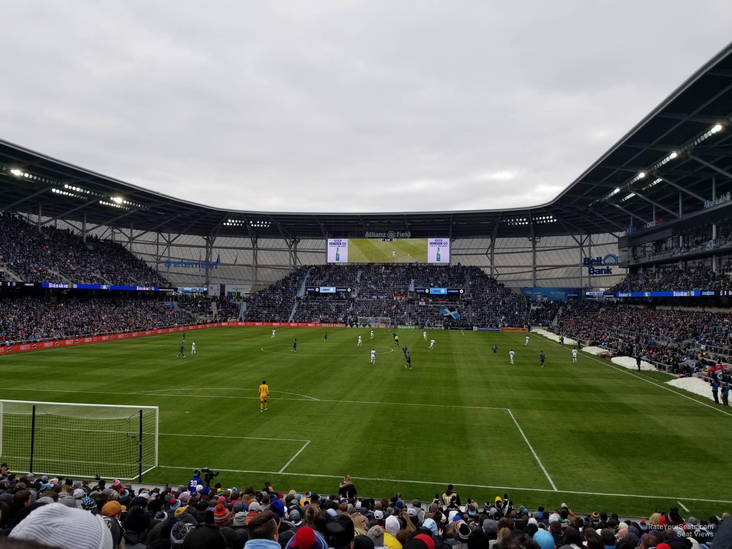 section 2, row 20 seat view  - allianz field