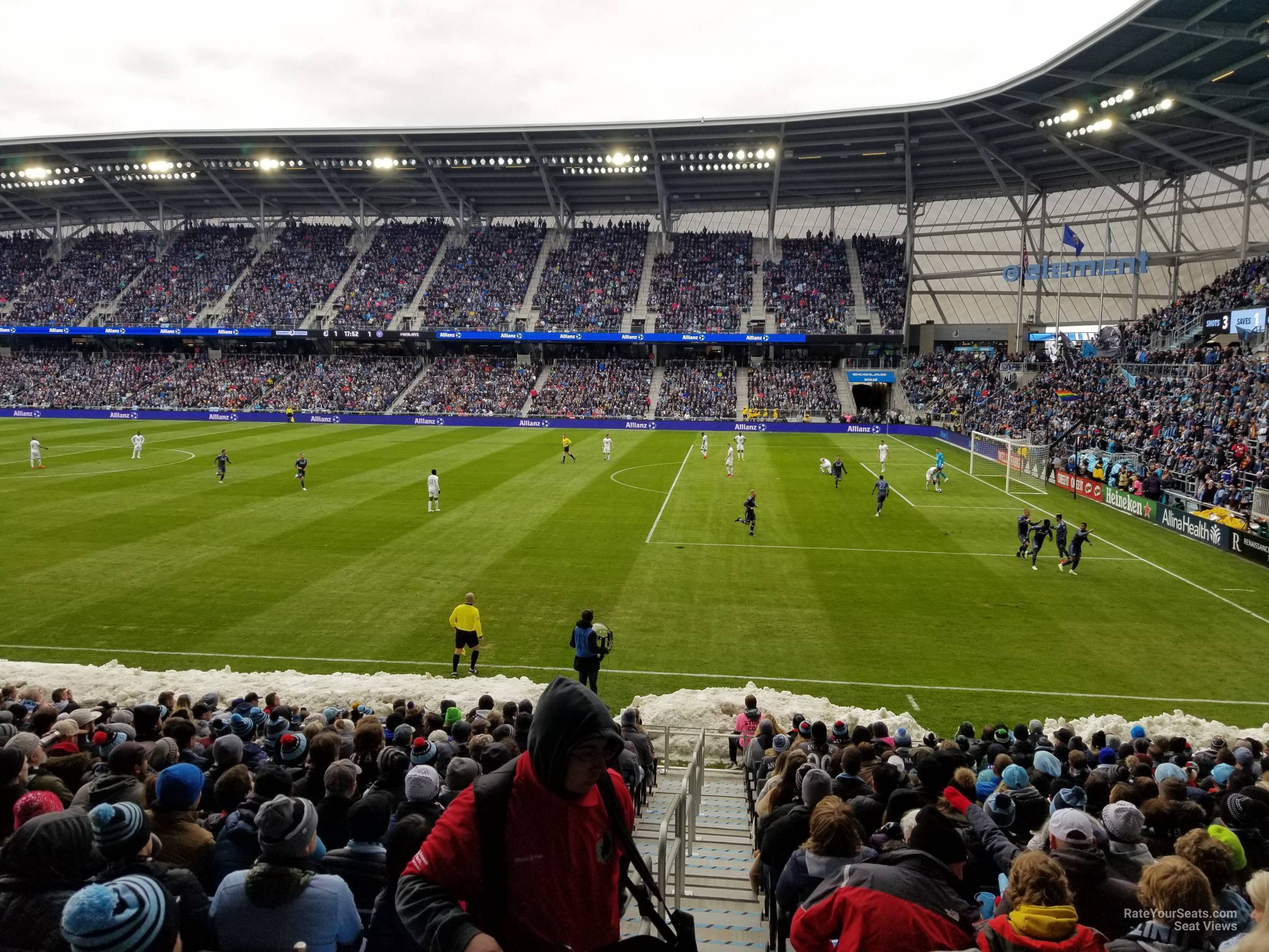 section 28, row 18 seat view  - allianz field