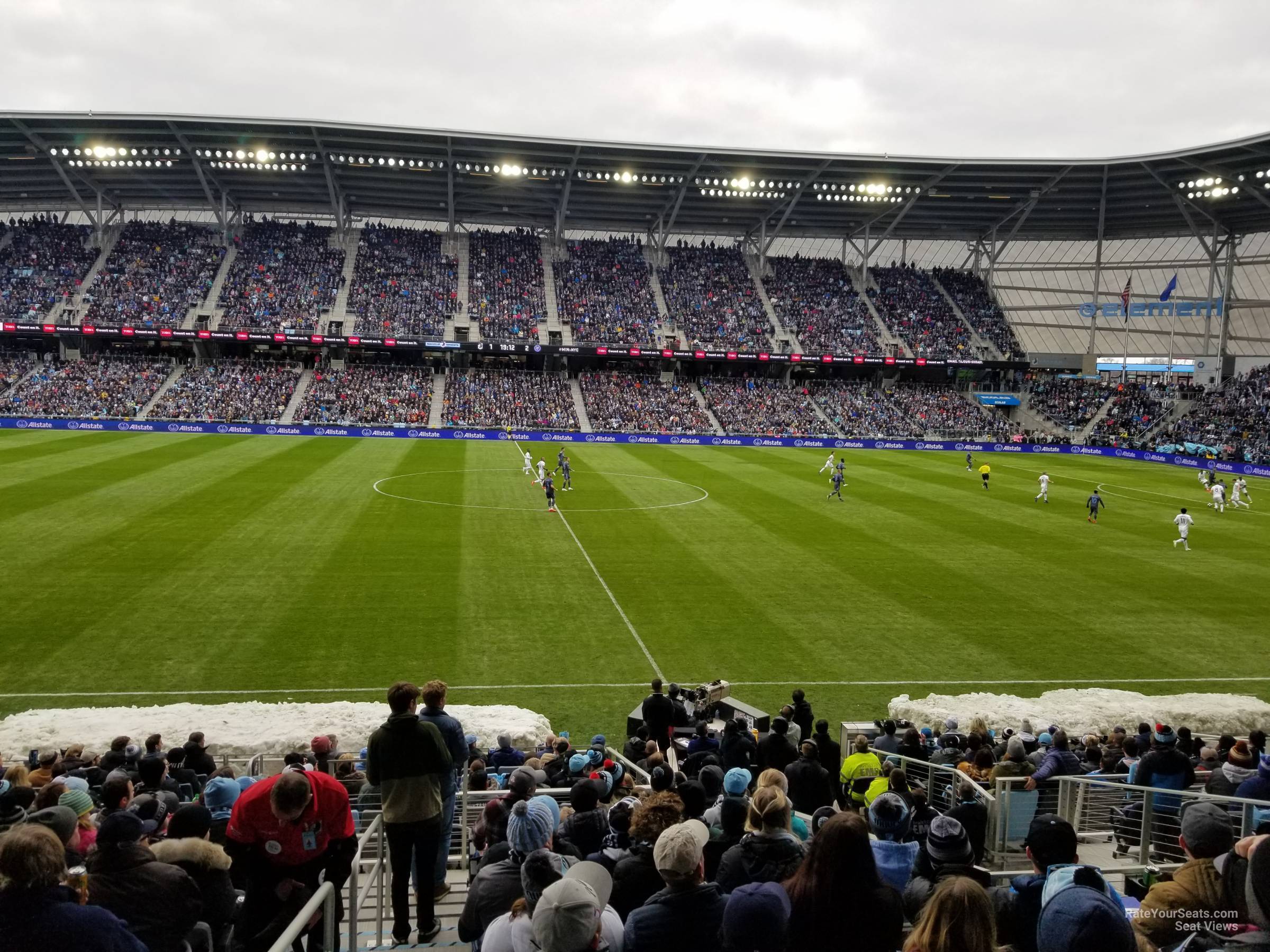 section 32, row 19 seat view  - allianz field