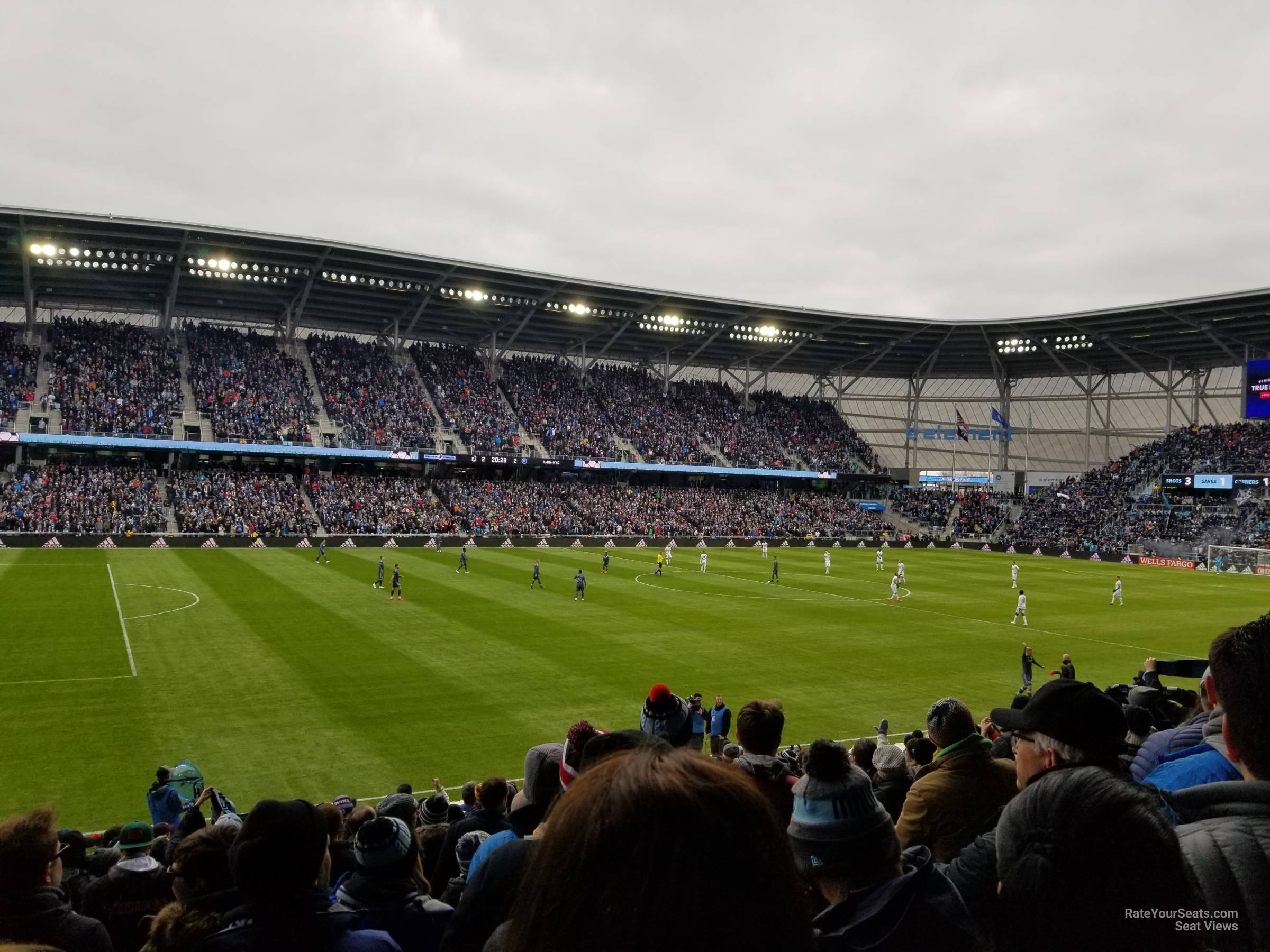 section 35, row 19 seat view  - allianz field