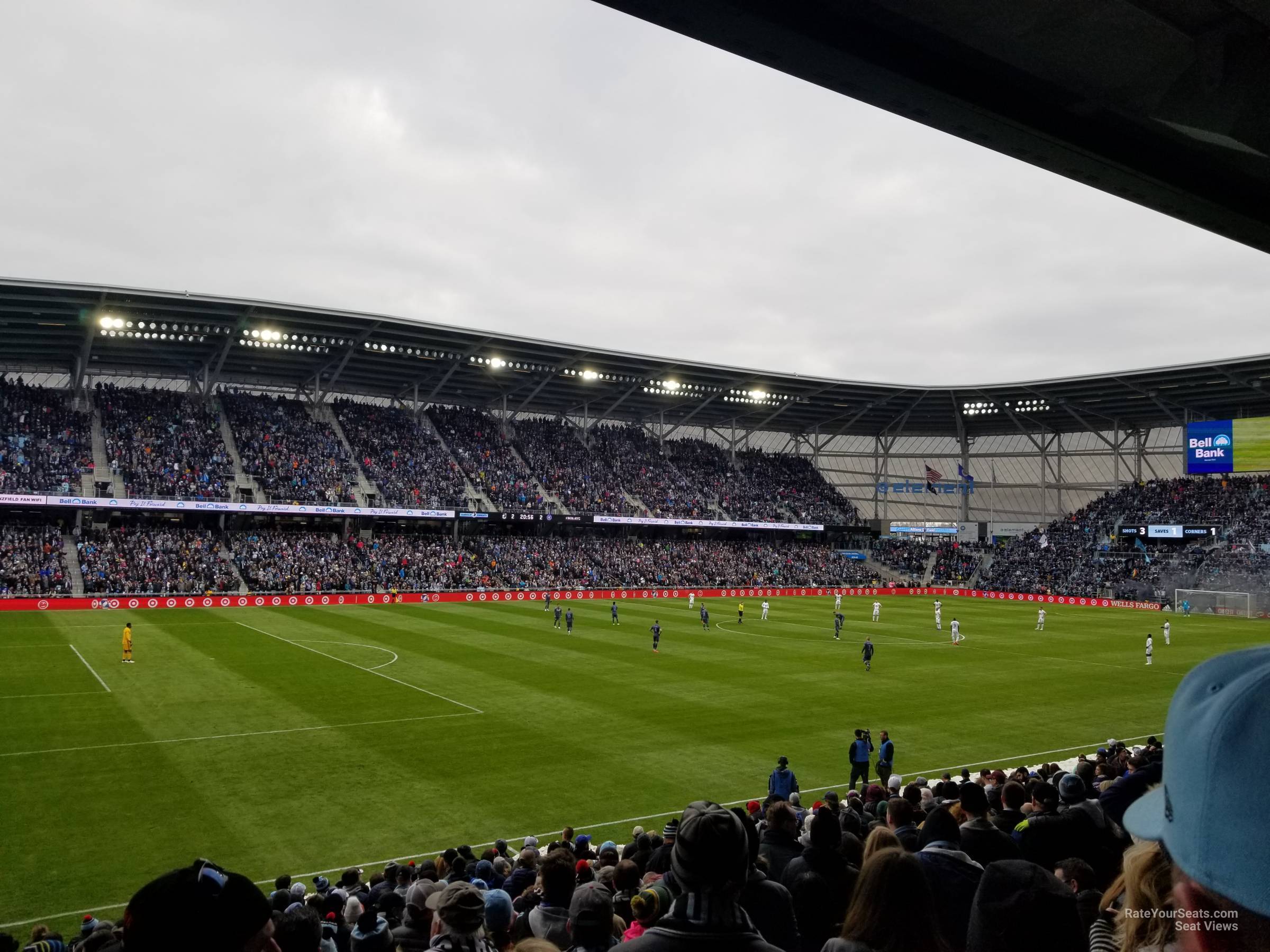 section 36, row 18 seat view  - allianz field