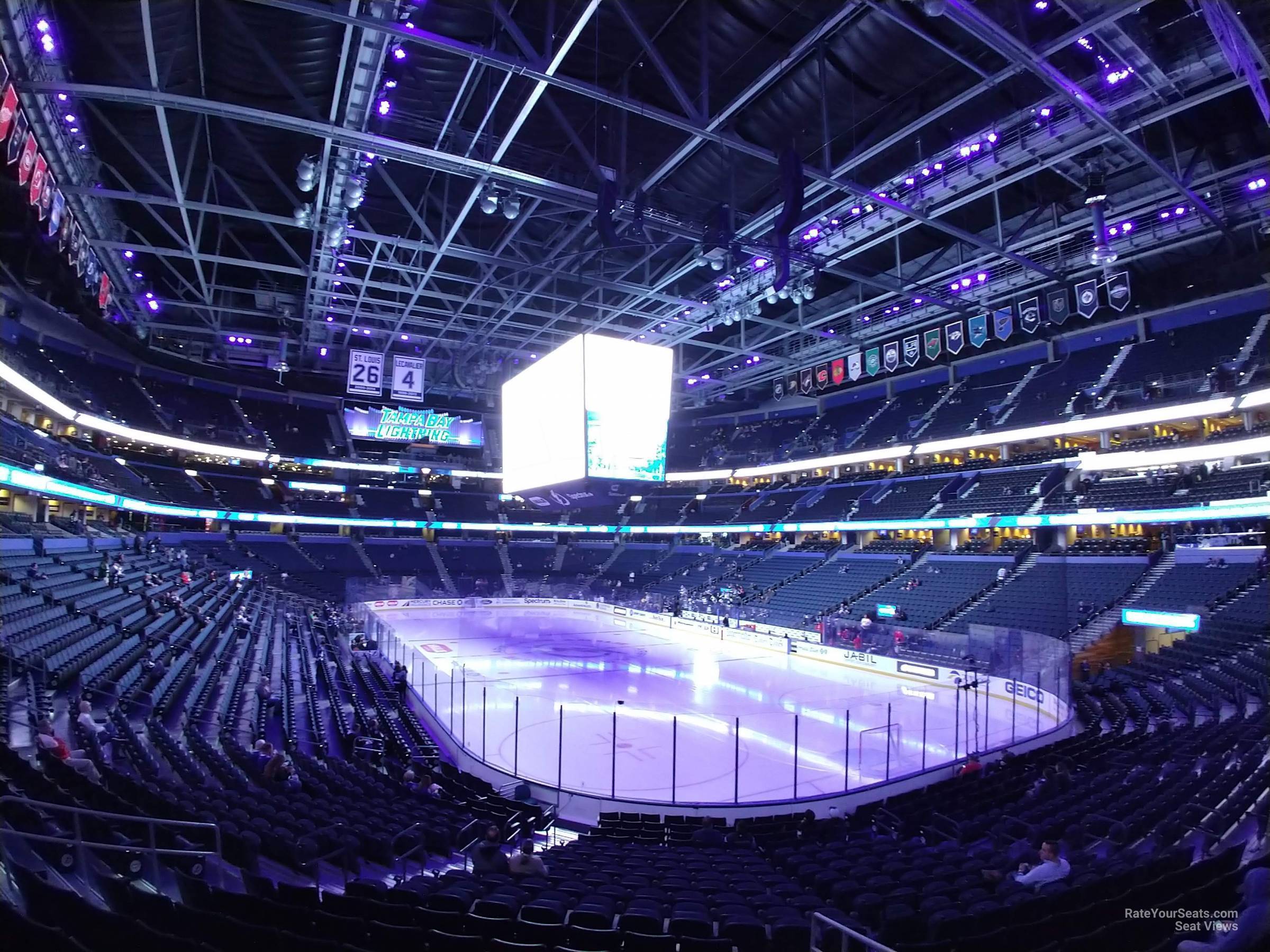 Section 110 at Amalie Arena 