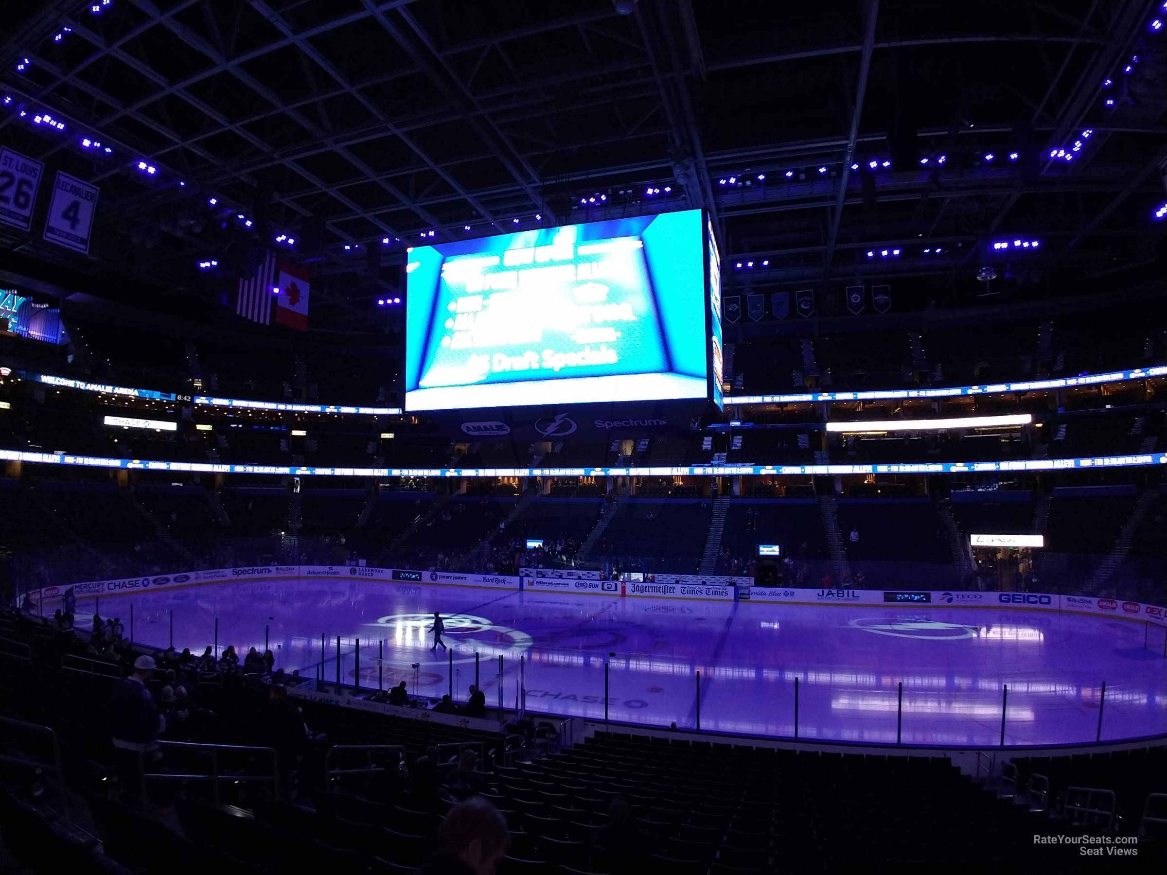 Section 115 at Amalie Arena - RateYourSeats.com