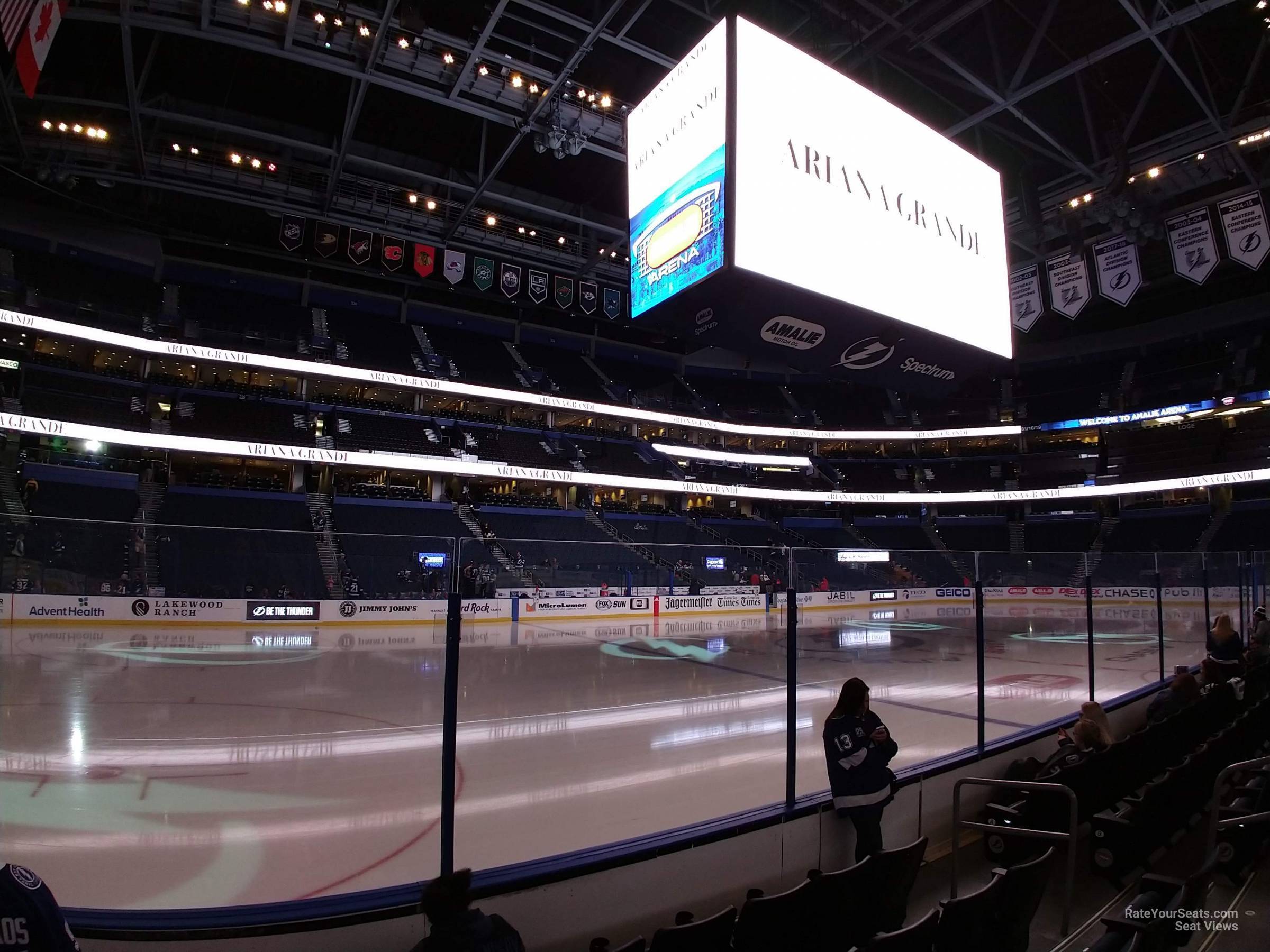 Amalie Arena Section 118 Tampa Bay Lightning