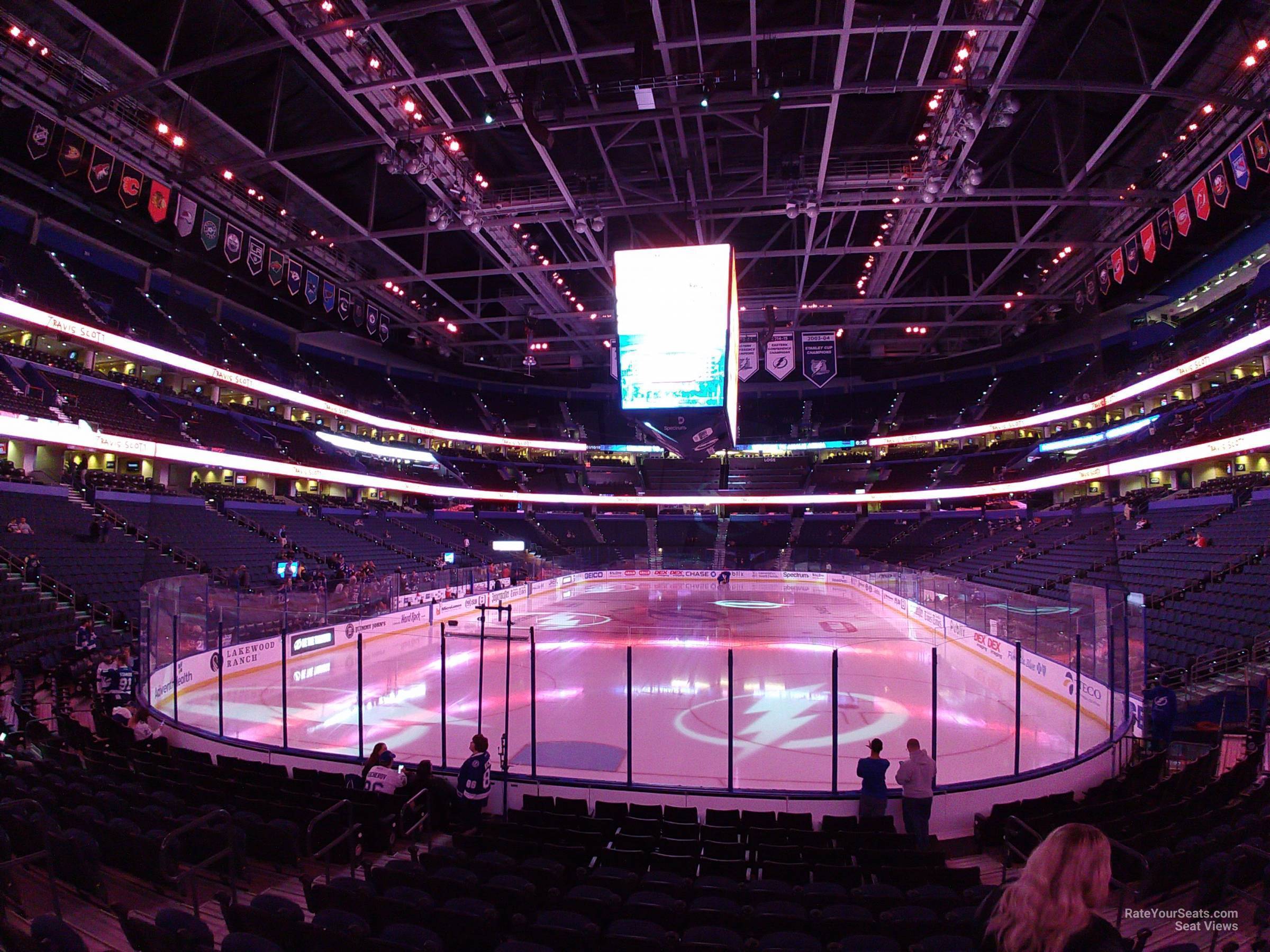 Section 123 at Amalie Arena