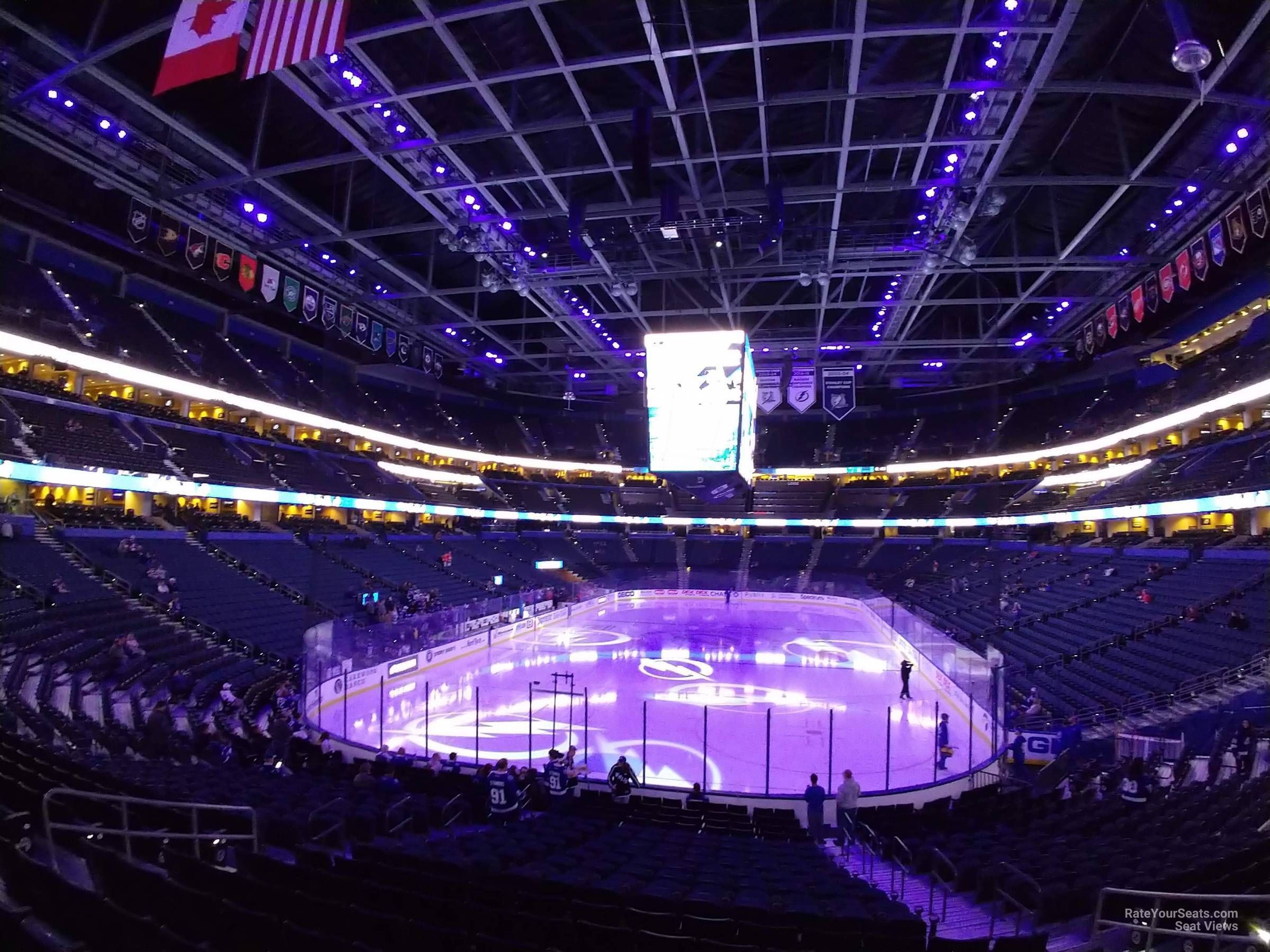 Amalie Arena Section 123 Tampa Bay Lightning