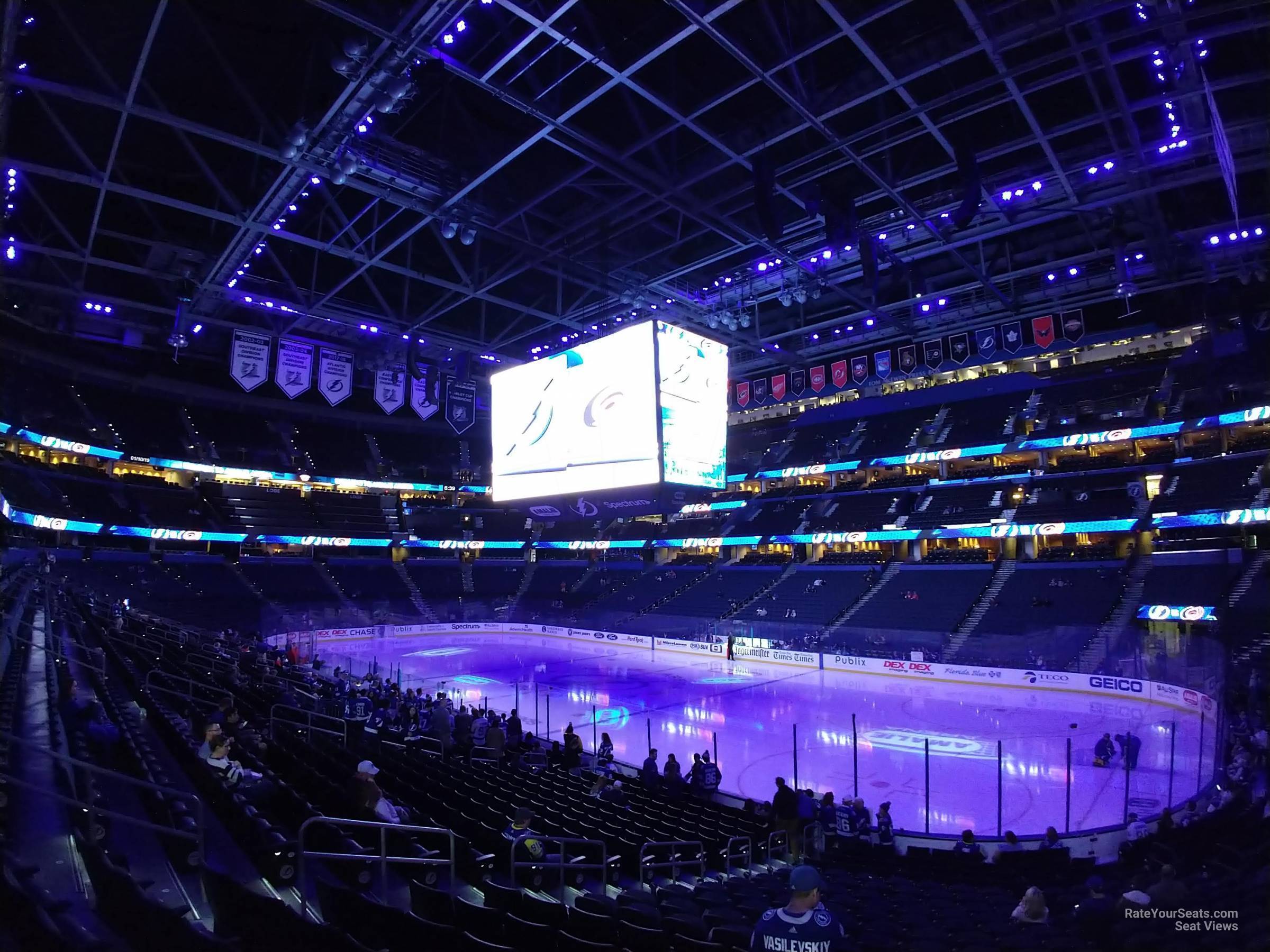 Amalie Arena Section 128 - Tampa Bay Lightning - RateYourSeats.com