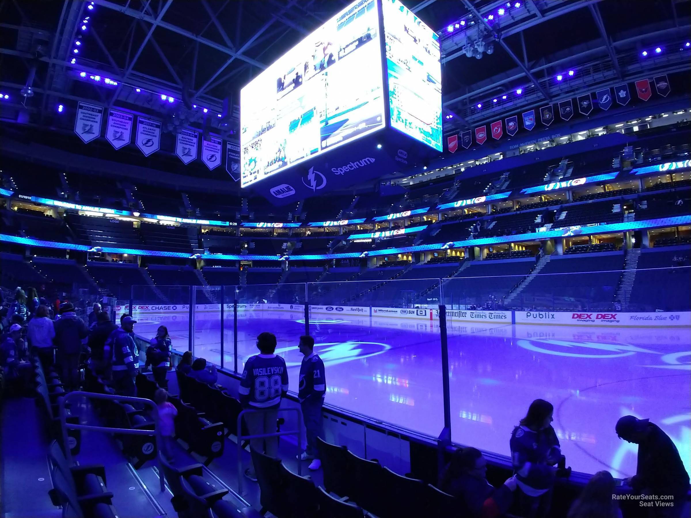 Amalie Arena Section 129 - Tampa Bay Lightning - RateYourSeats.com