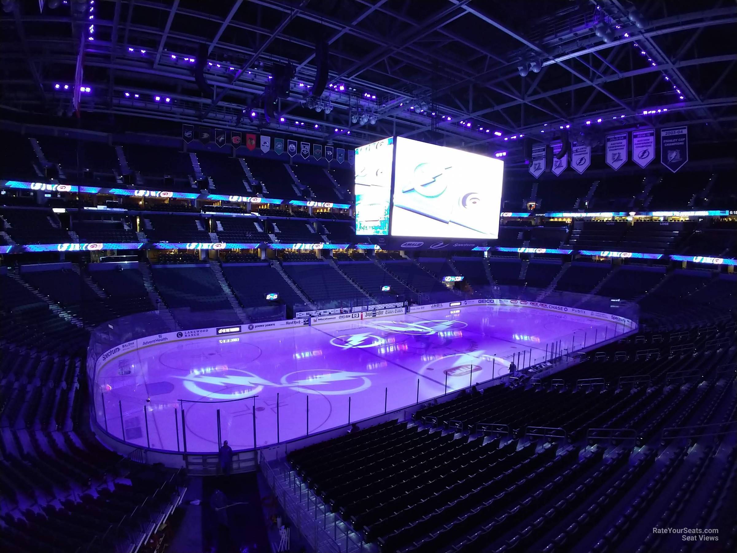 Amalie Arena Section 219 - Tampa Bay Lightning - RateYourSeats.com