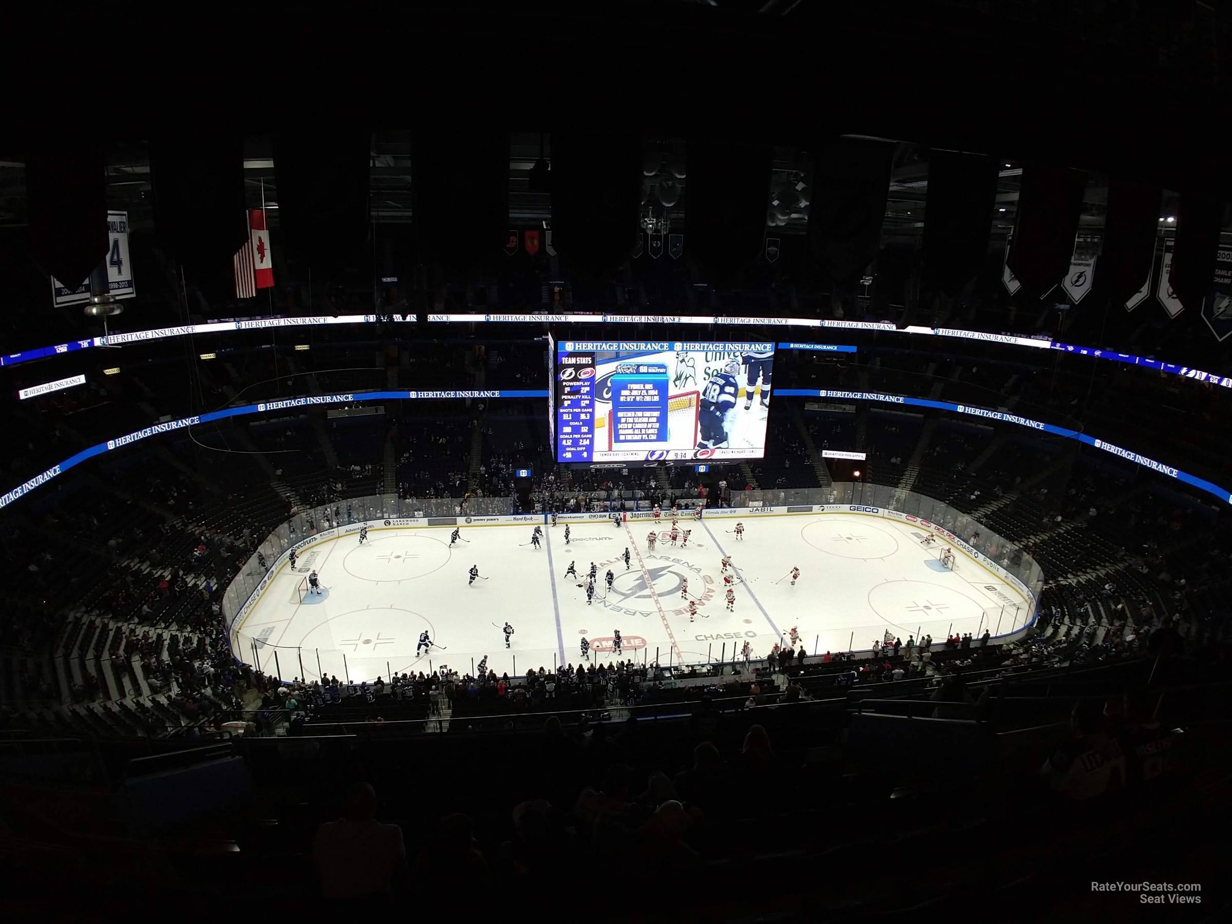 Amalie Arena Section 317 - Tampa Bay Lightning - RateYourSeats.com