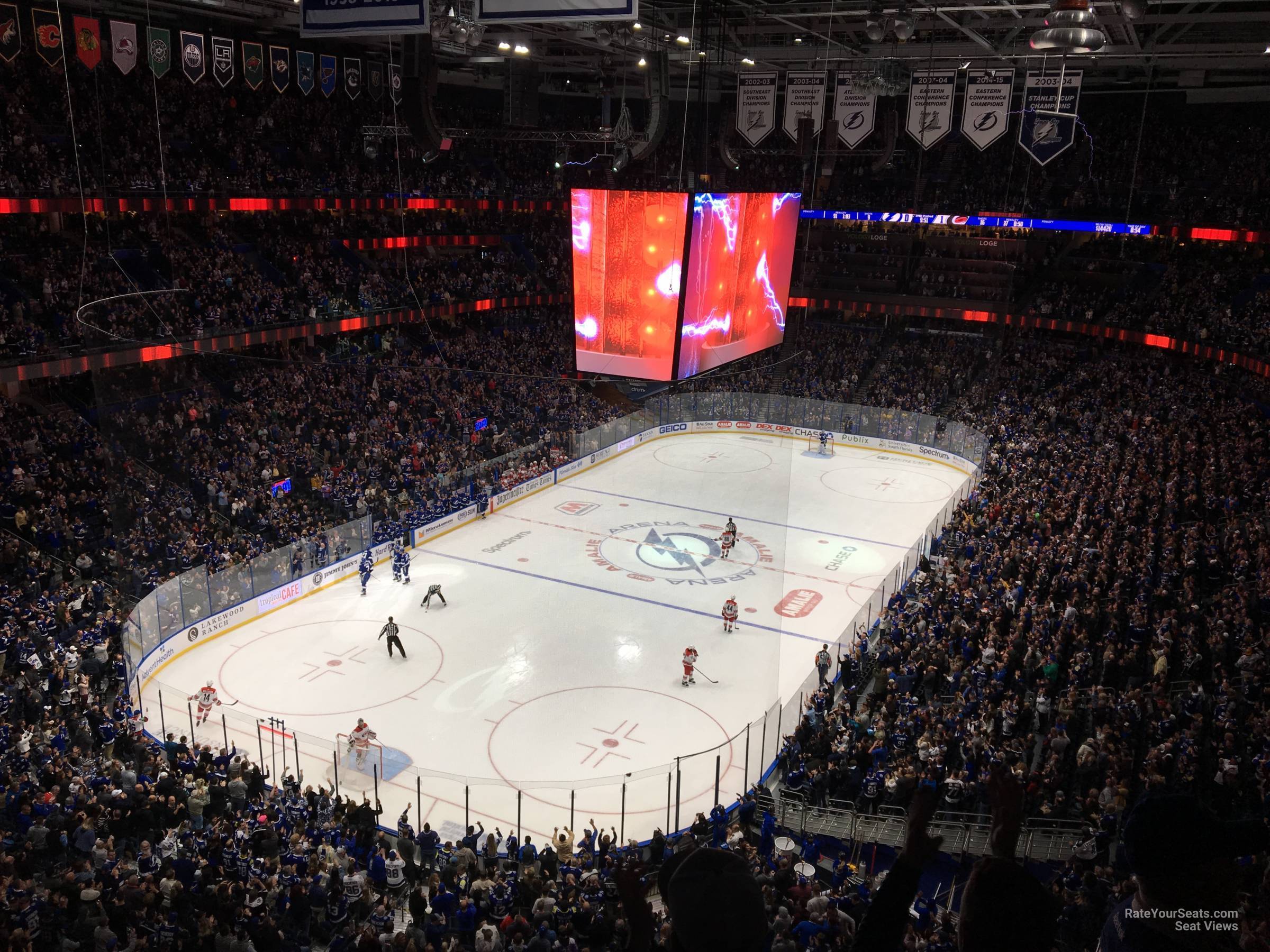 Section 321 at Amalie Arena 