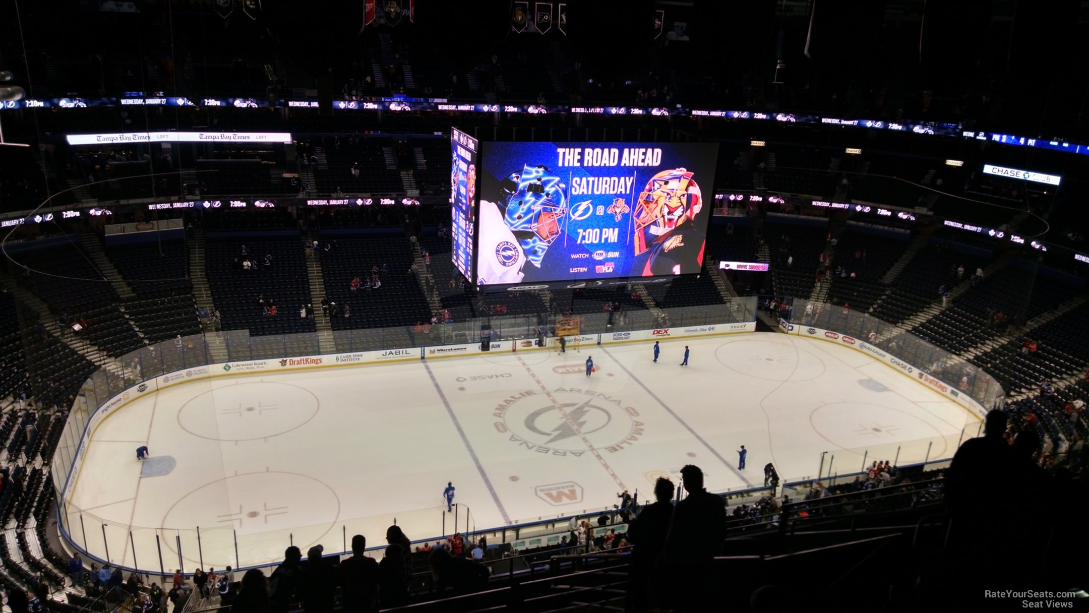 Amalie Arena, section 301, home of Tampa Bay Lightning, Tampa Bay Storm,  Tampa Breeze, page 1