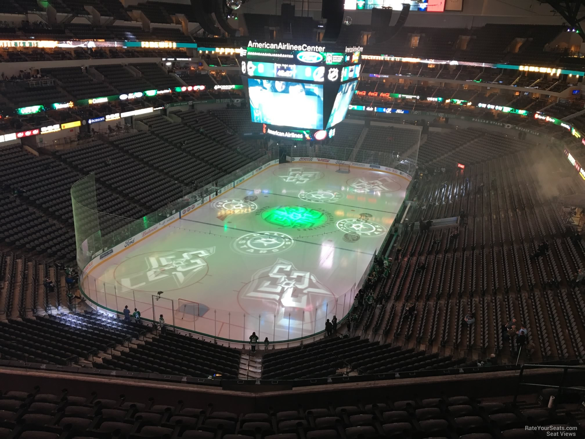section 333, row ee seat view  for hockey - american airlines center