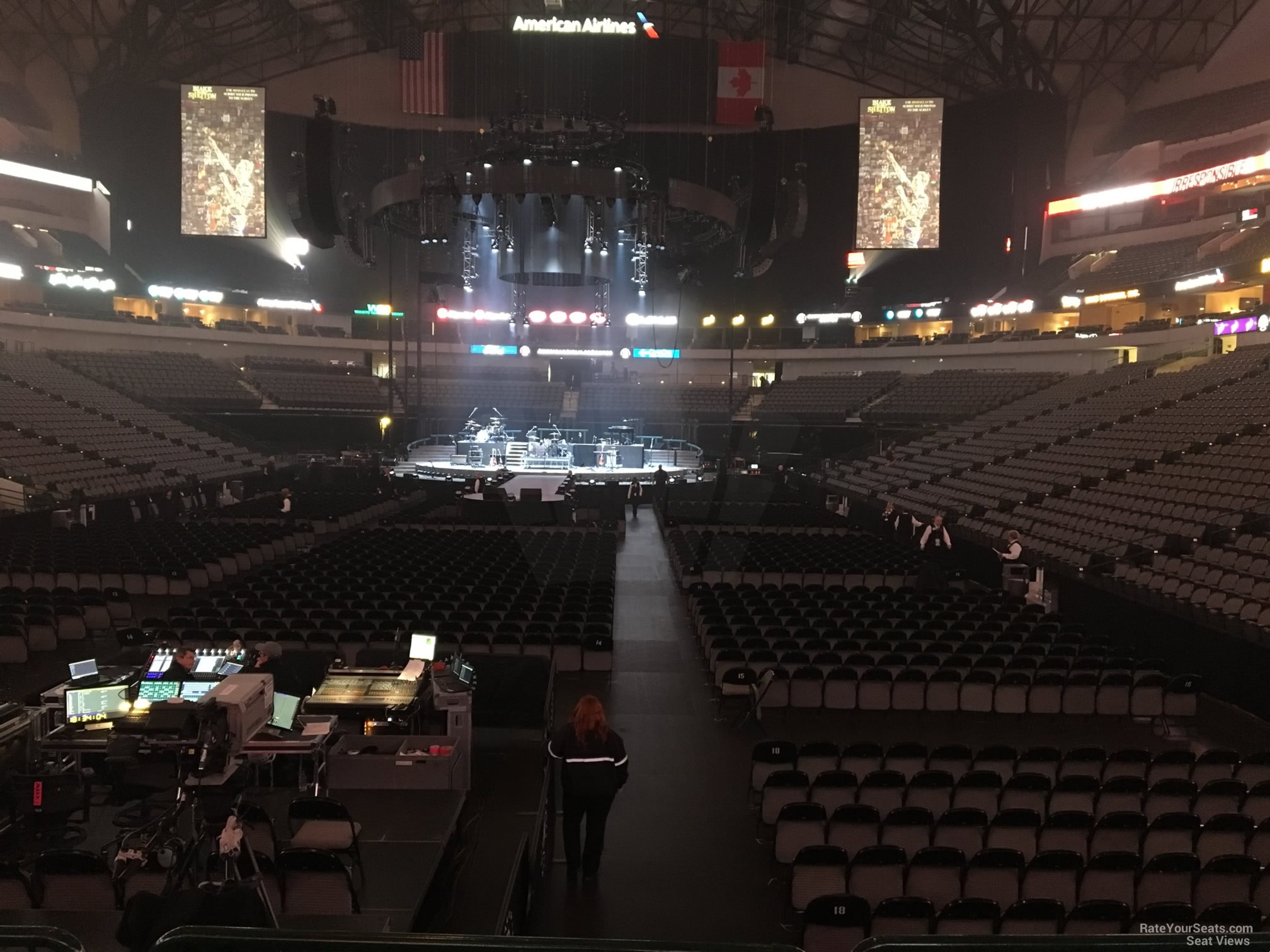 section 112, row d seat view  for concert - american airlines center