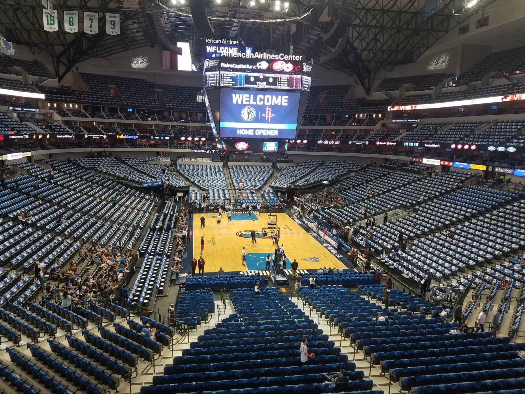 section 202, row a seat view  for basketball - american airlines center