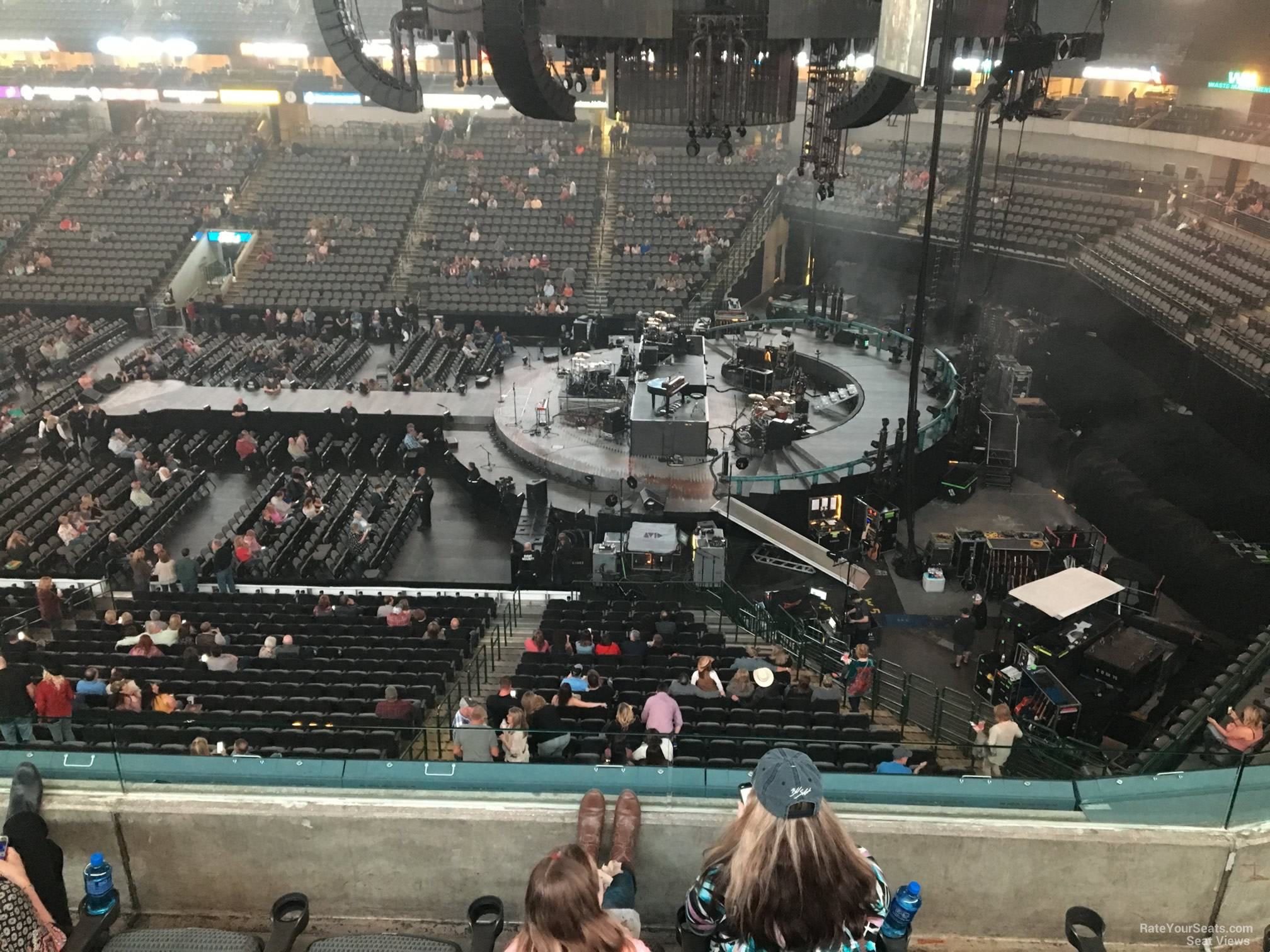 section 207, row e seat view  for concert - american airlines center