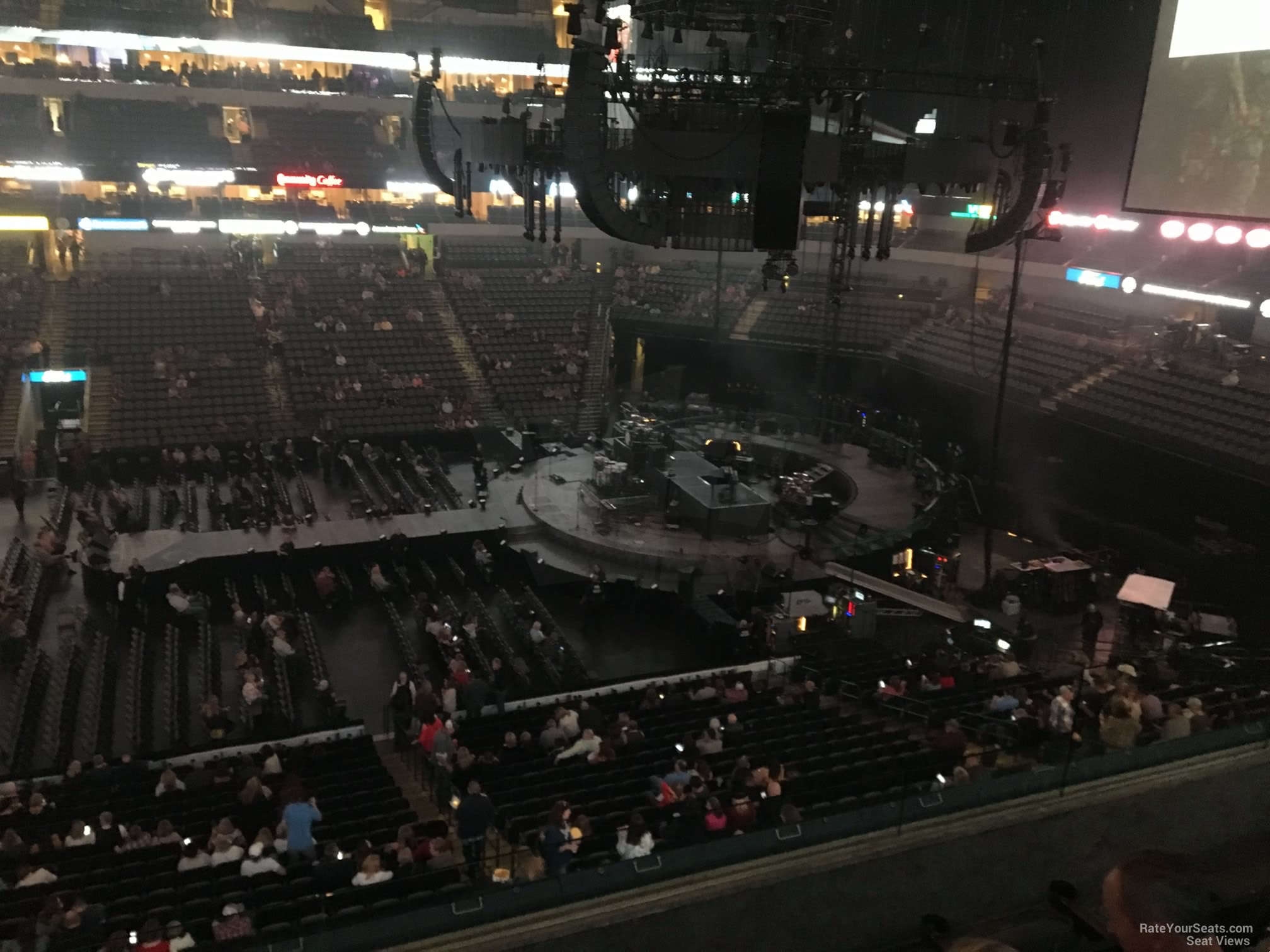 section 209, row d seat view  for concert - american airlines center