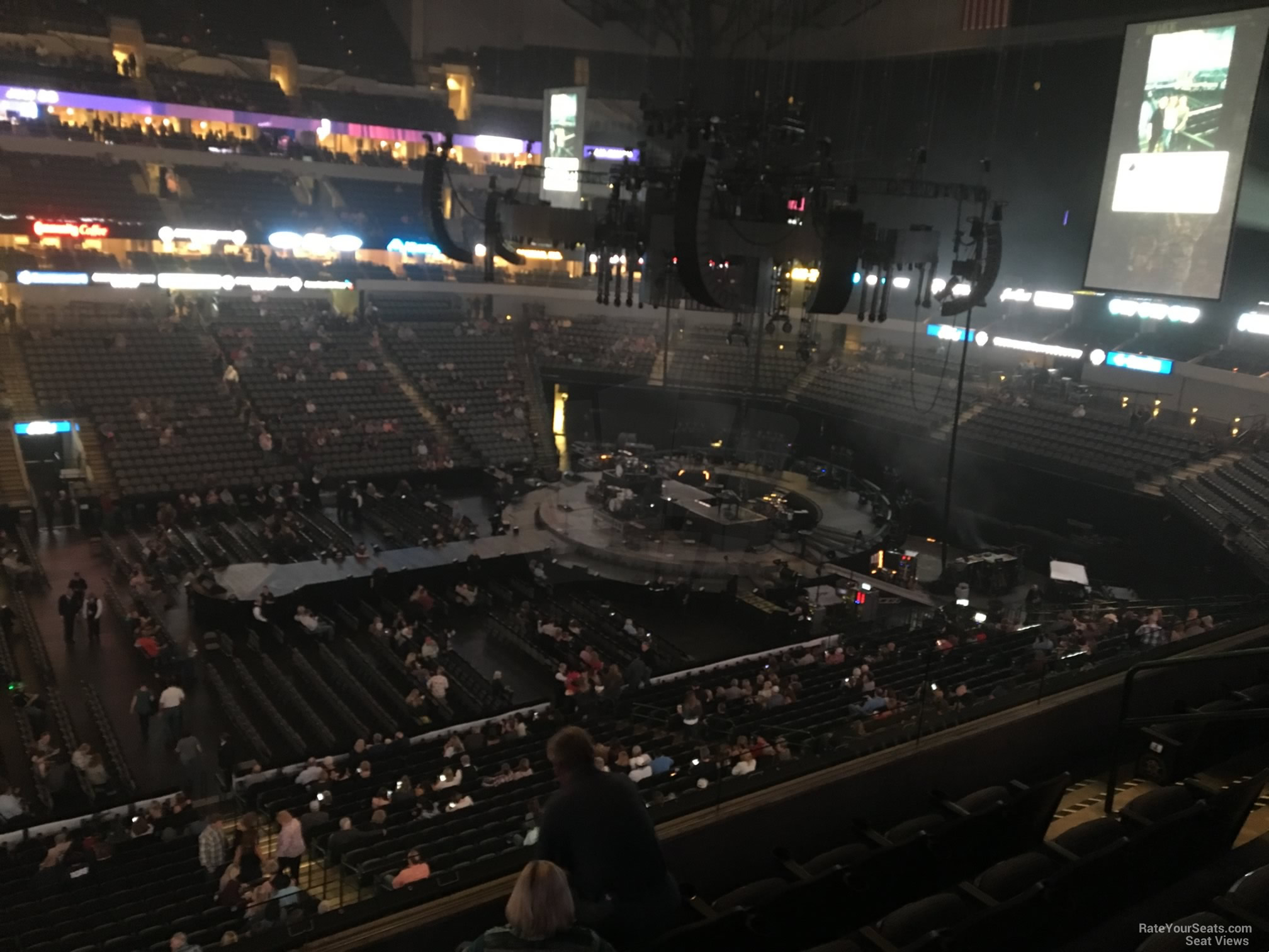 section 210, row e seat view  for concert - american airlines center