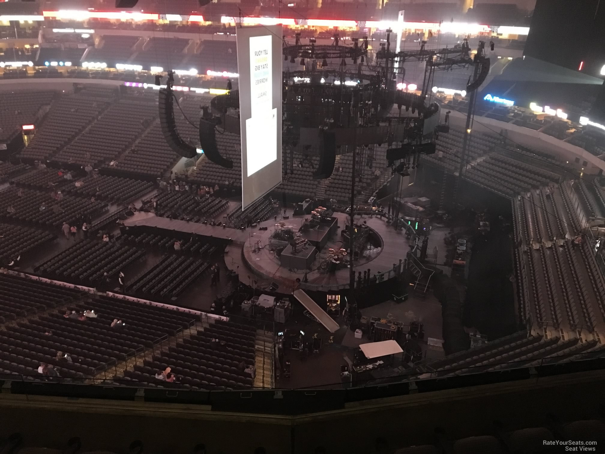section 306, row e seat view  for concert - american airlines center