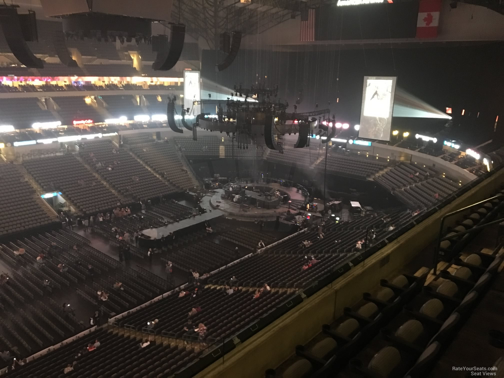 section 312, row e seat view  for concert - american airlines center