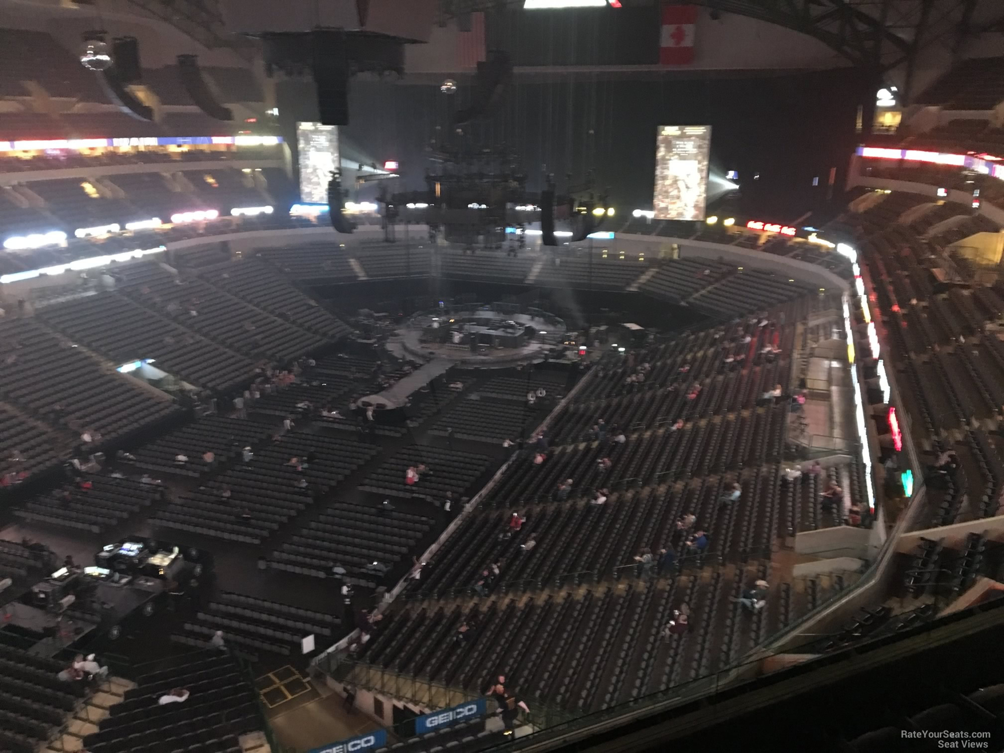 section 315, row e seat view  for concert - american airlines center