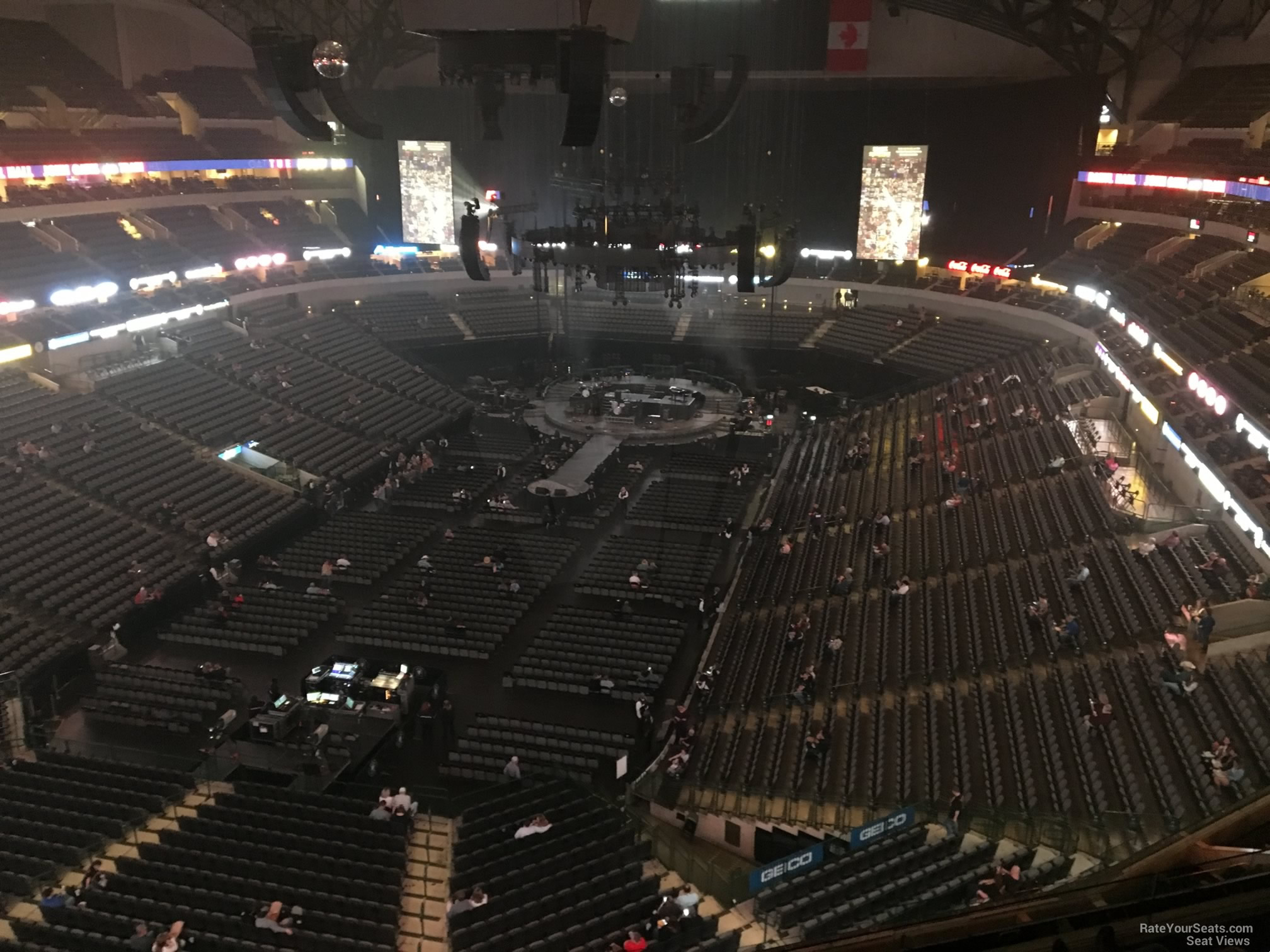 section 316, row e seat view  for concert - american airlines center