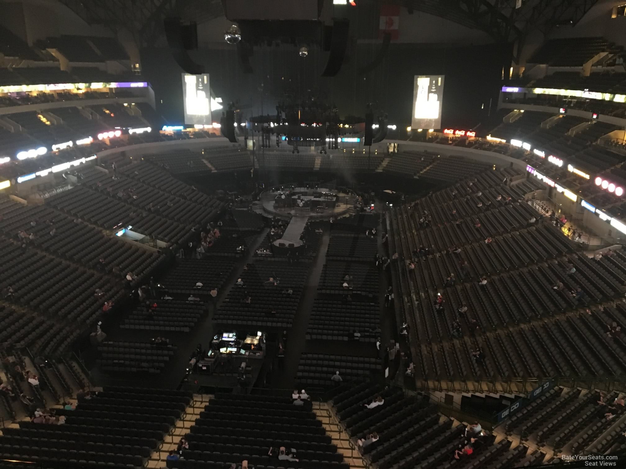 section 317, row e seat view  for concert - american airlines center