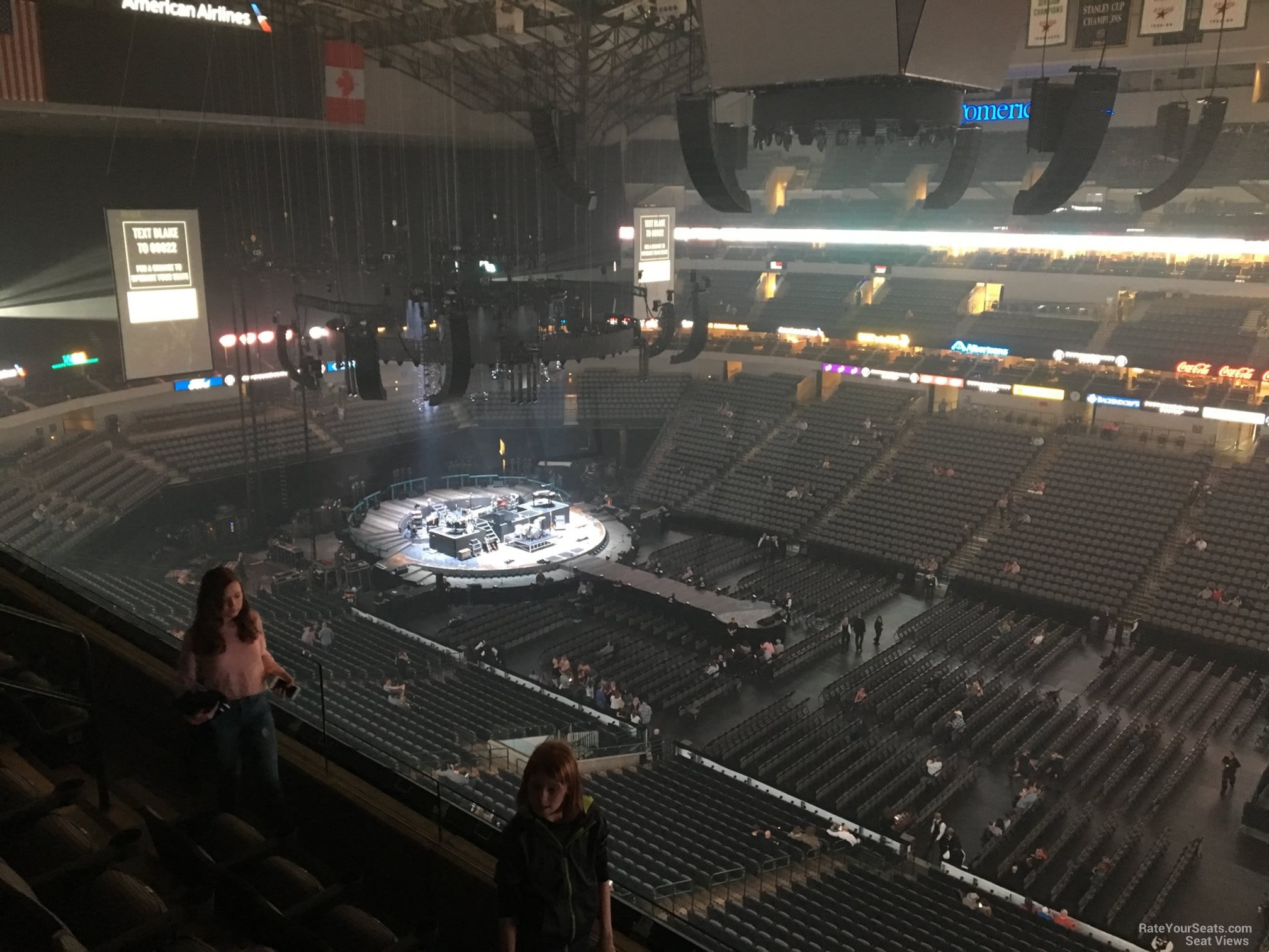 section 324, row e seat view  for concert - american airlines center