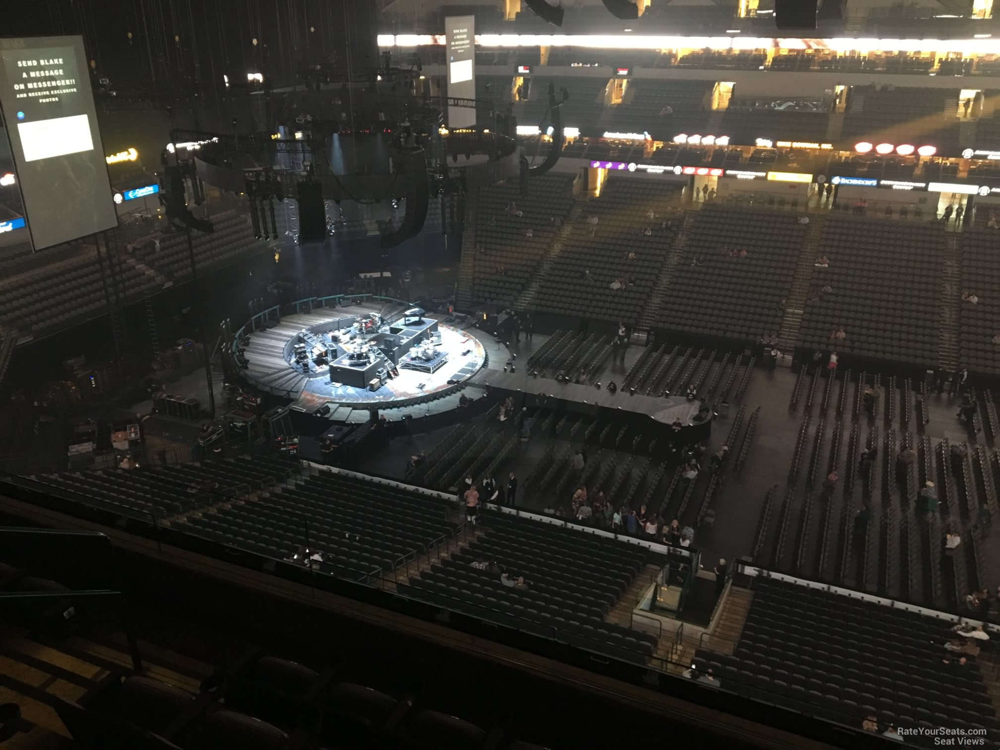 section 326, row e seat view  for concert - american airlines center