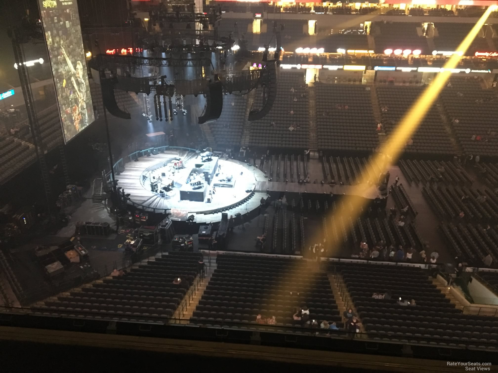 section 328, row e seat view  for concert - american airlines center