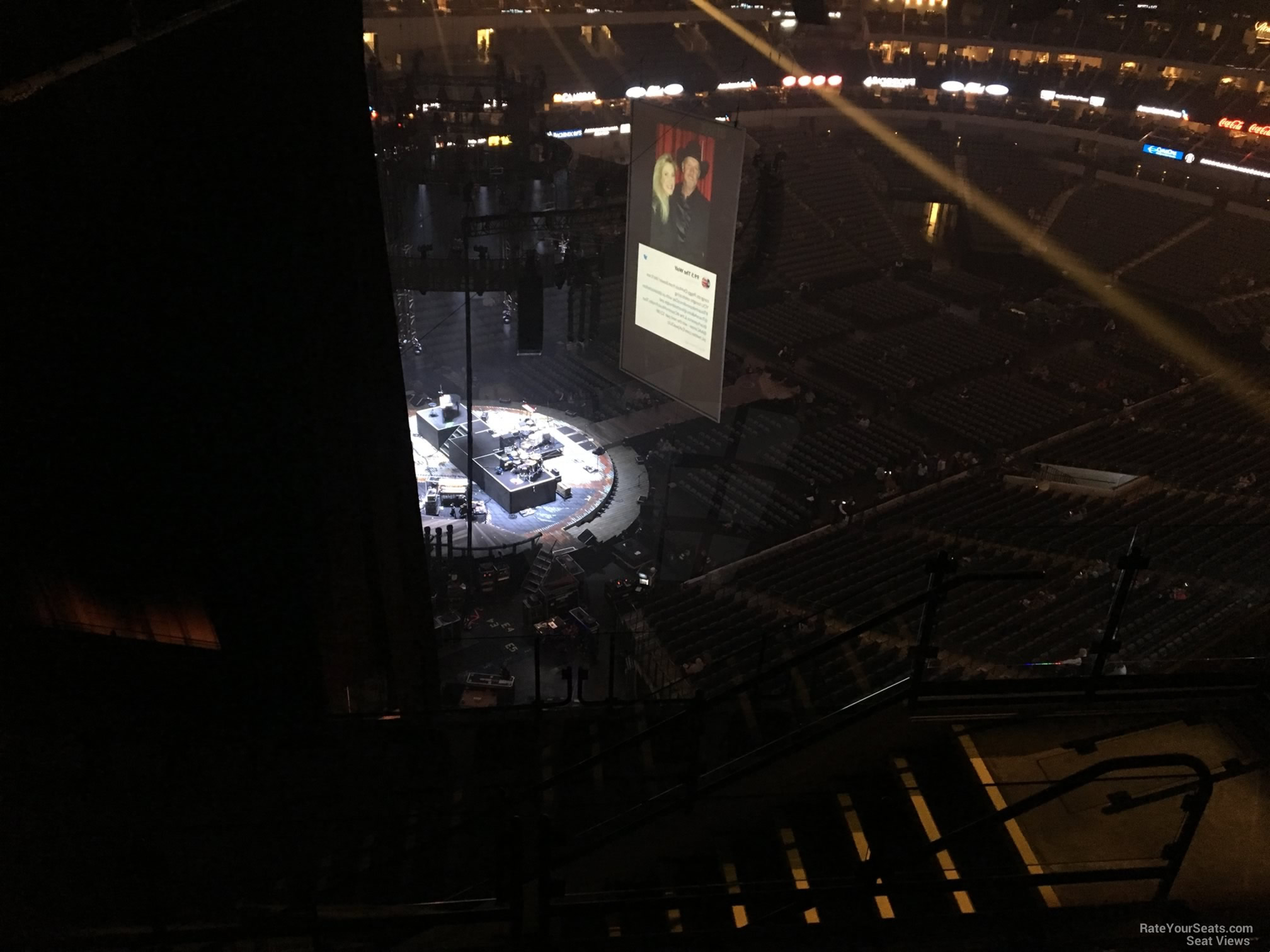 section 331, row k seat view  for concert - american airlines center