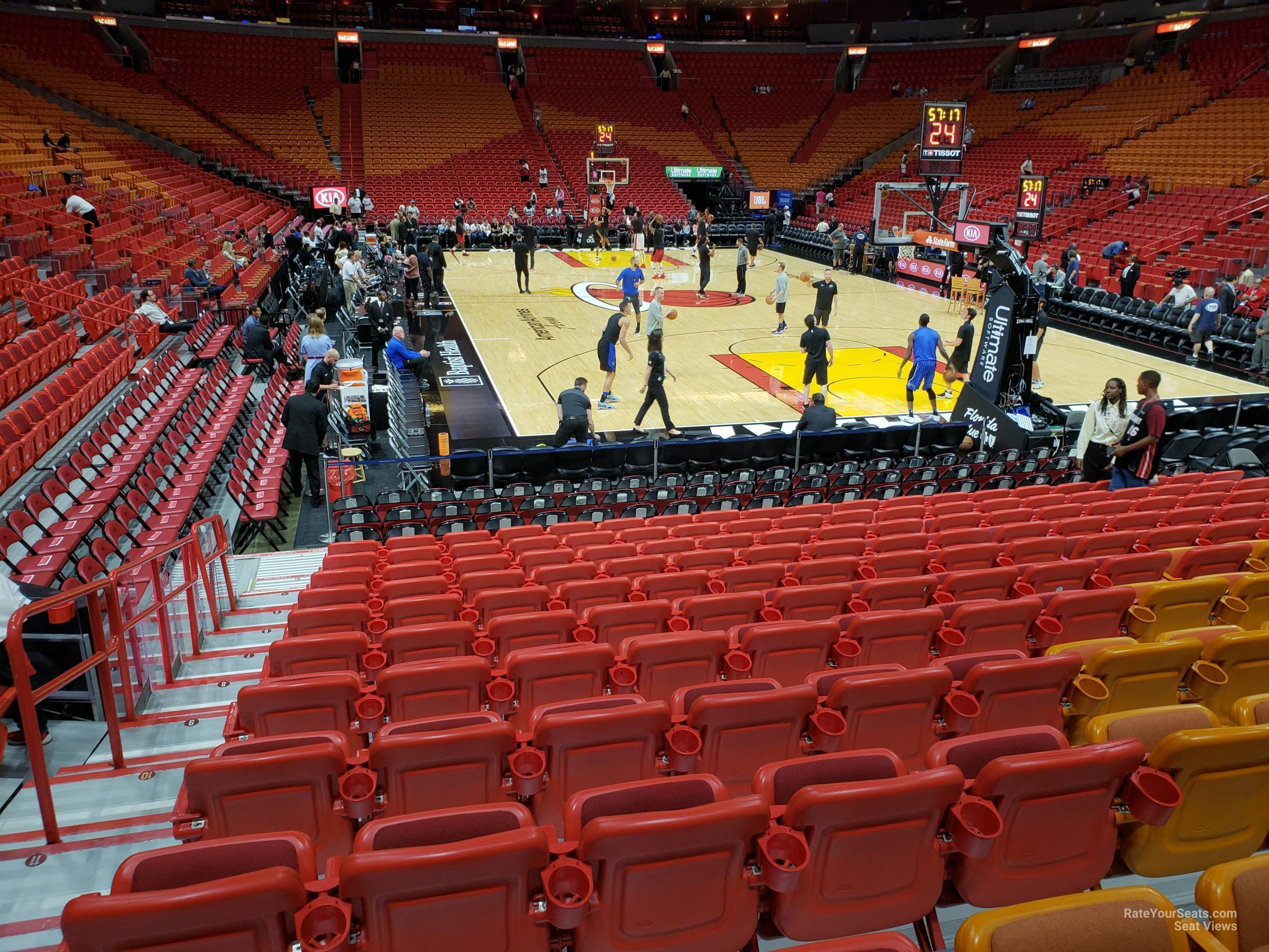 American Airlines Arena Seating Chart Heat Game