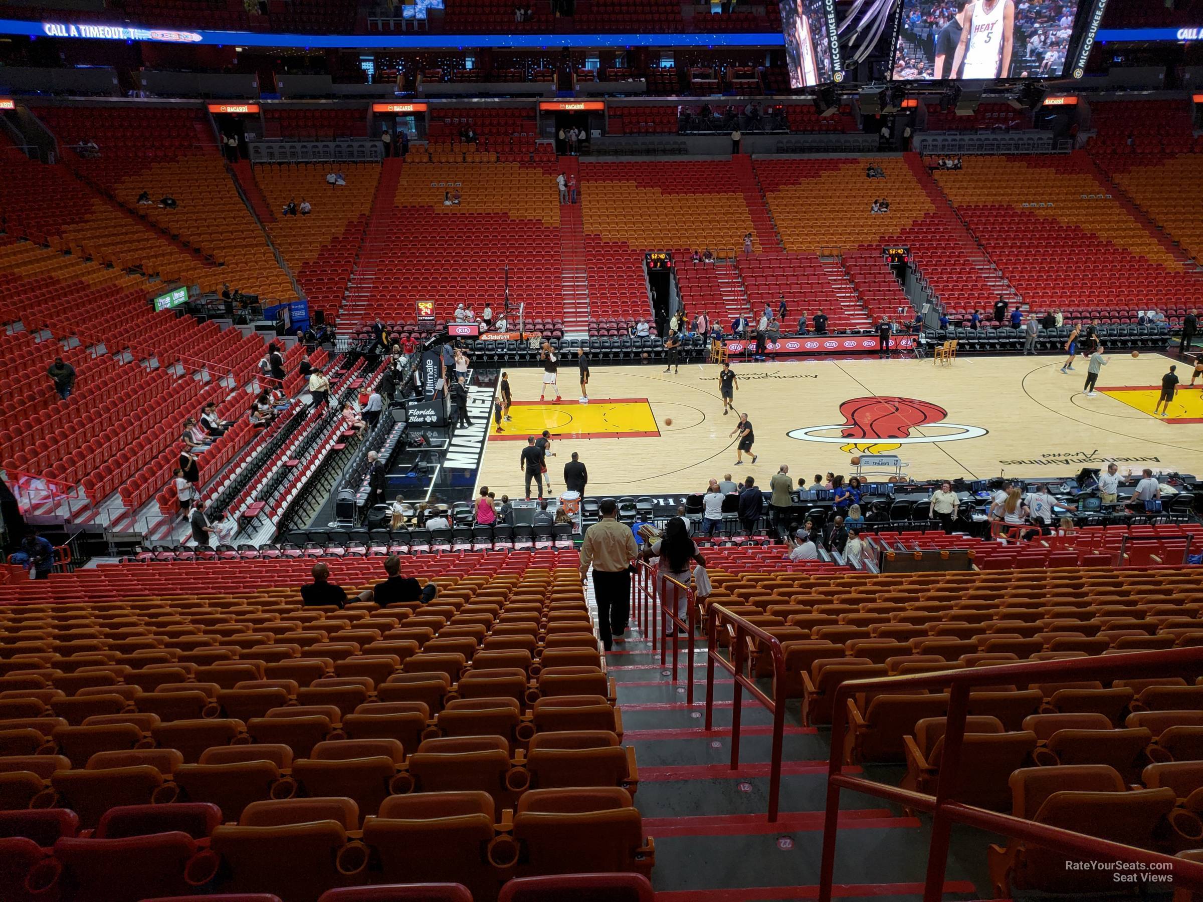 Americanairlines Arena Section 108 - Miami Heat - Rateyourseats.com