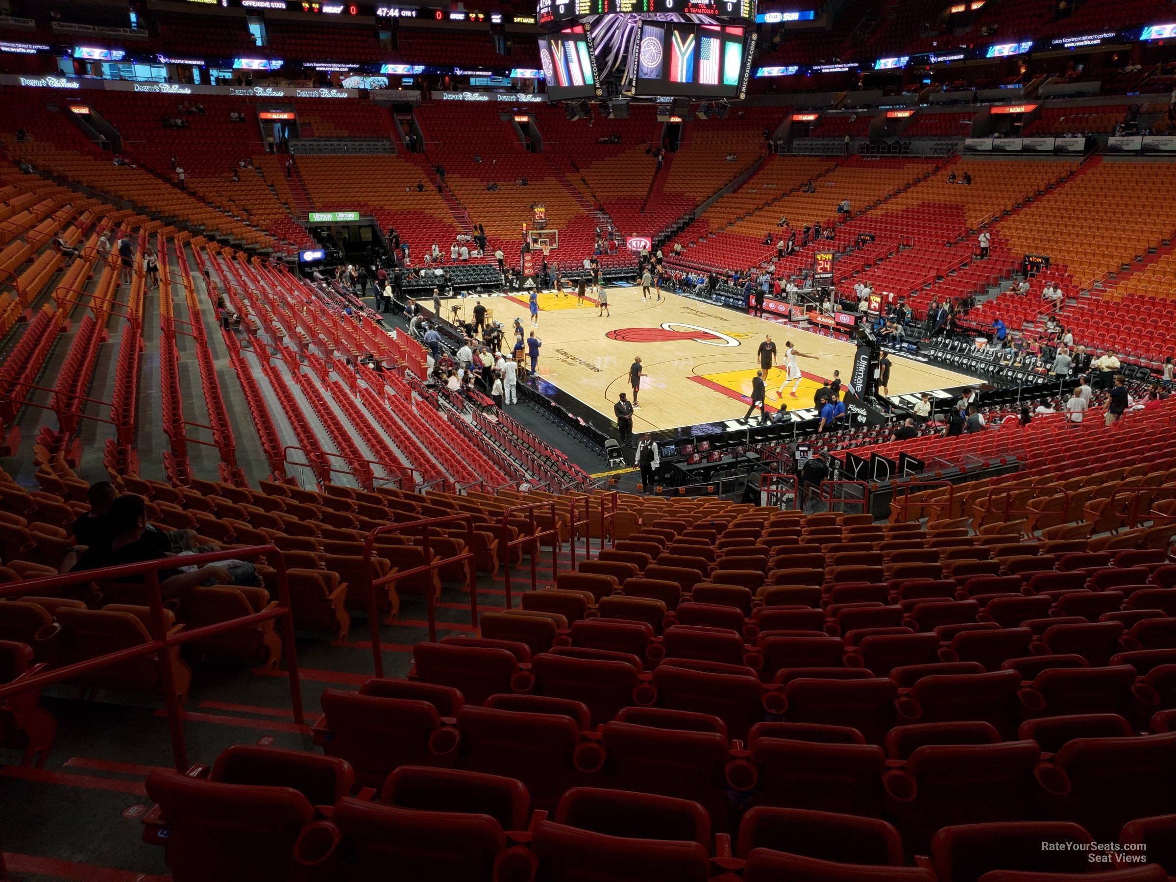 AmericanAirlines Arena Section 114 - Miami Heat - RateYourSeats.com