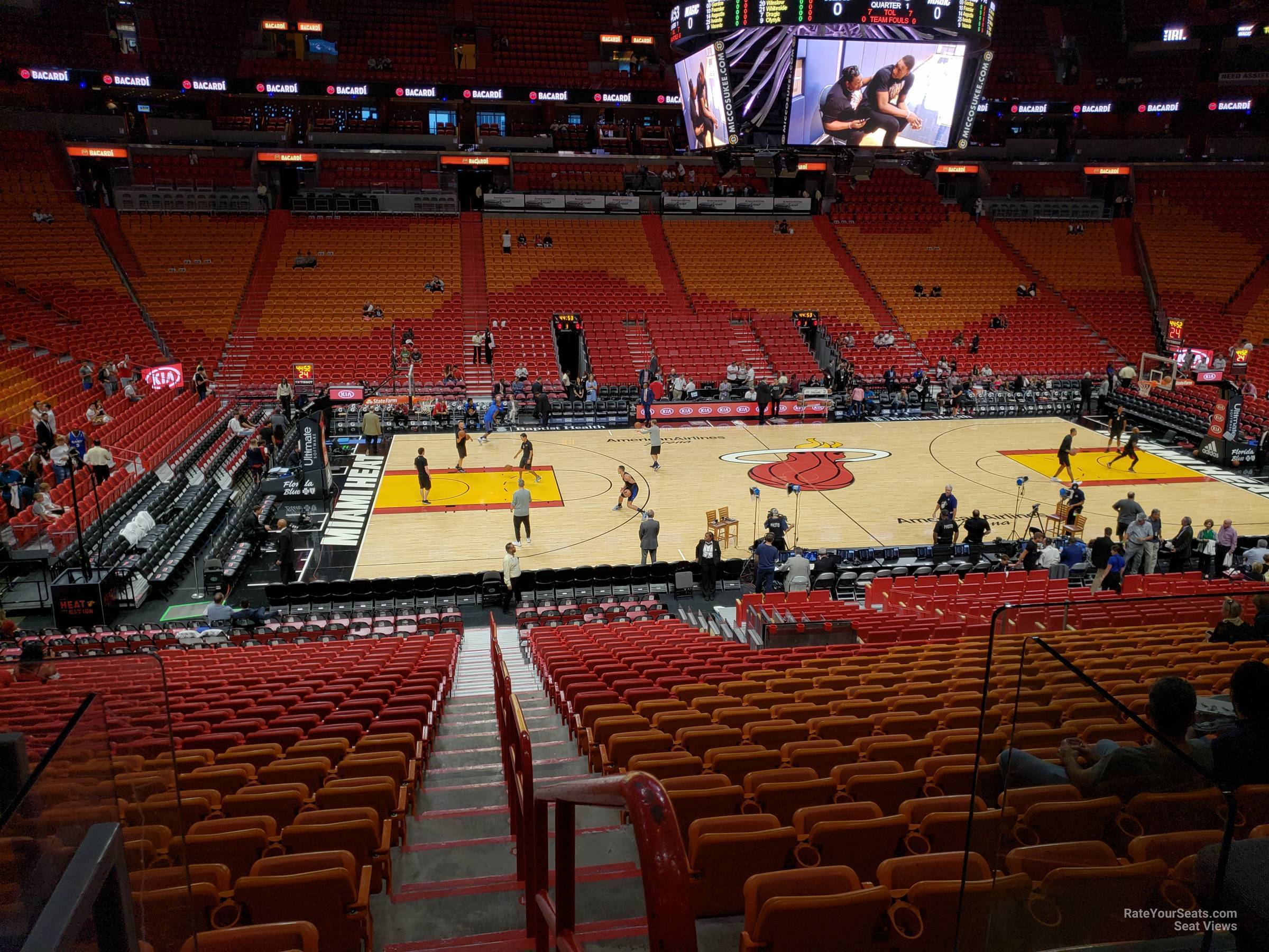 section 119 at americanairlines arena - miami heat
