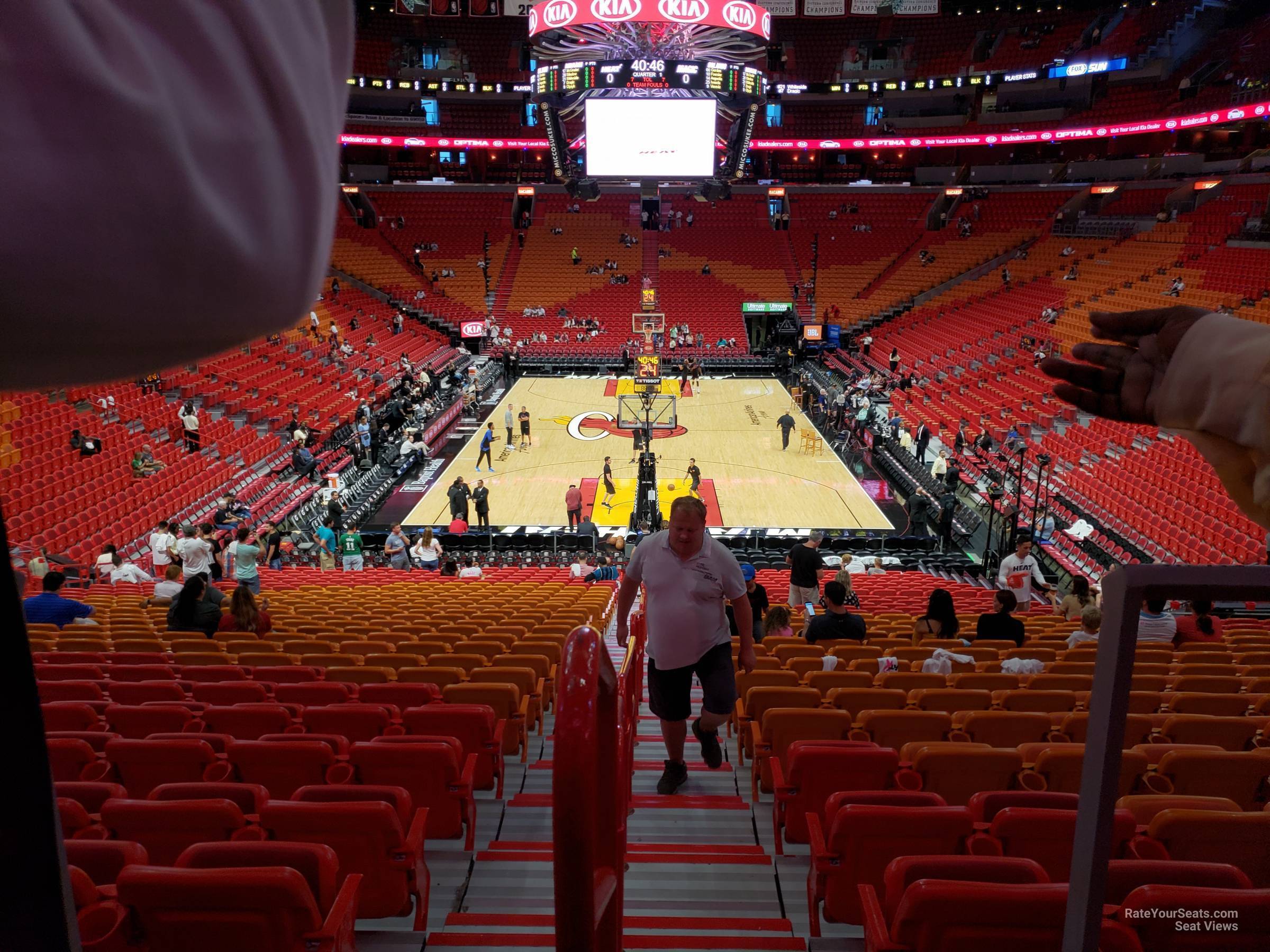 AmericanAirlines Arena Section 124 - Miami Heat - RateYourSeats.com