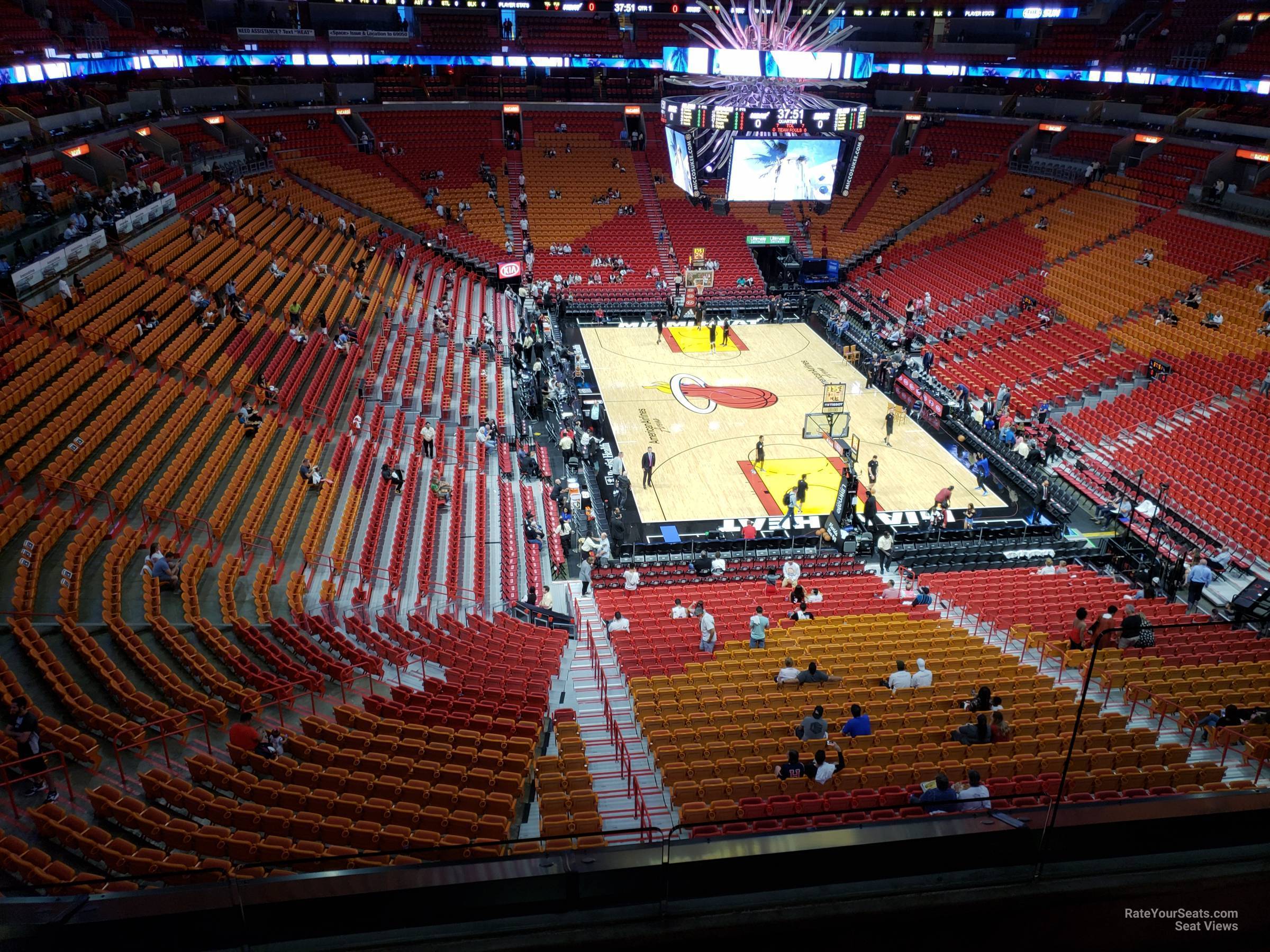 section 301, row 3 seat view  for basketball - kaseya center