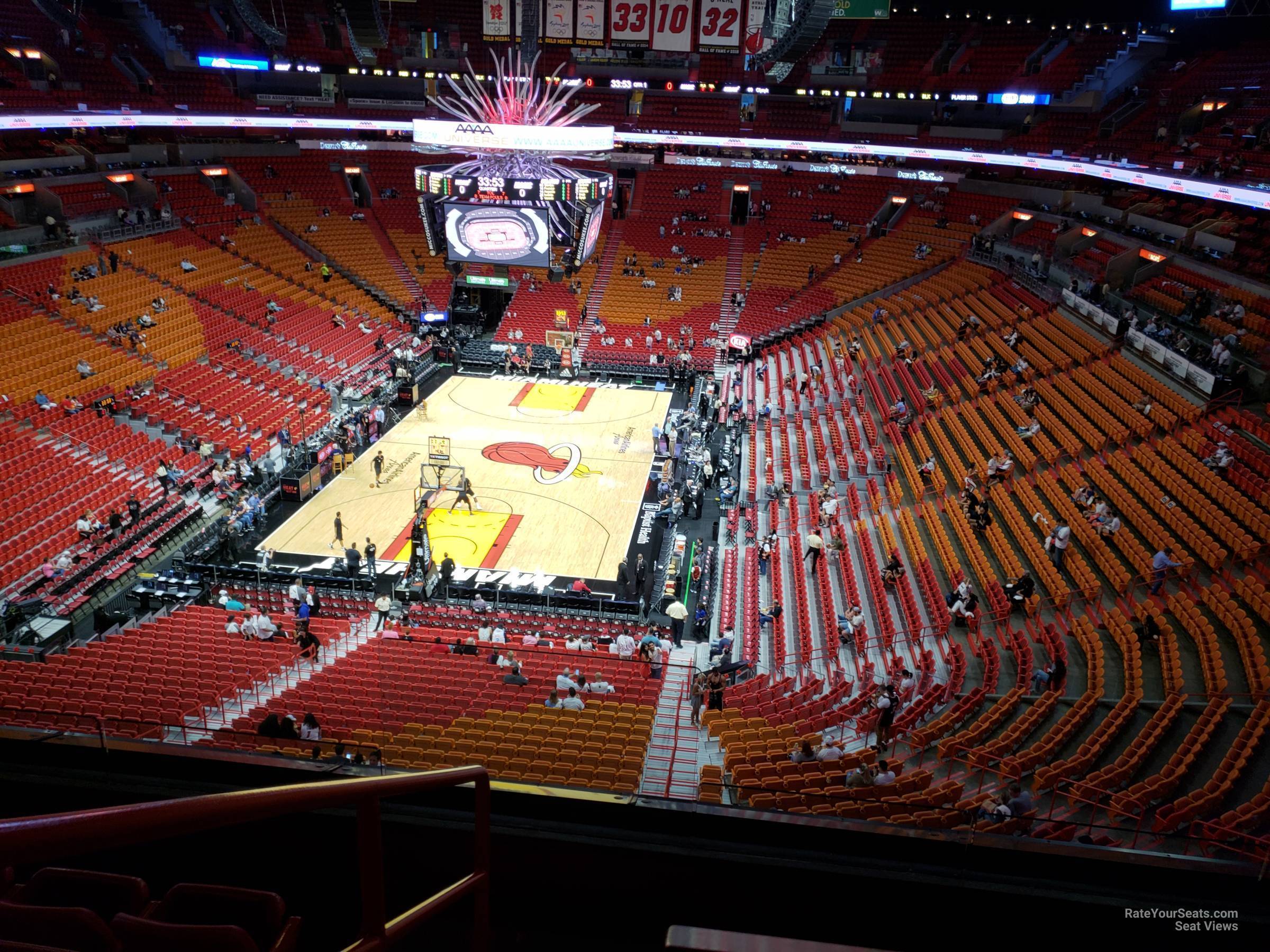 section 315, row 3 seat view  for basketball - kaseya center