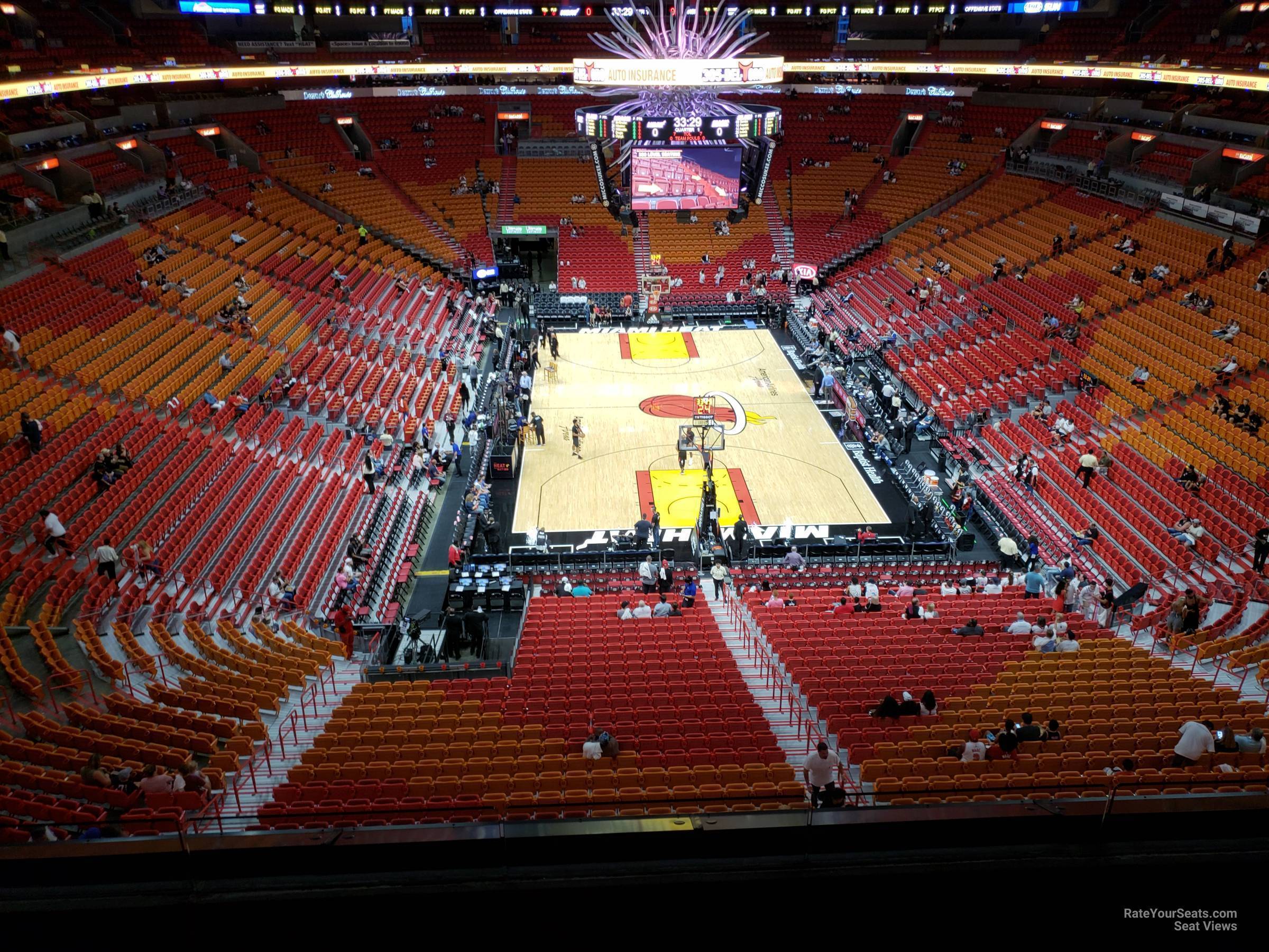section 317, row 3 seat view  for basketball - kaseya center