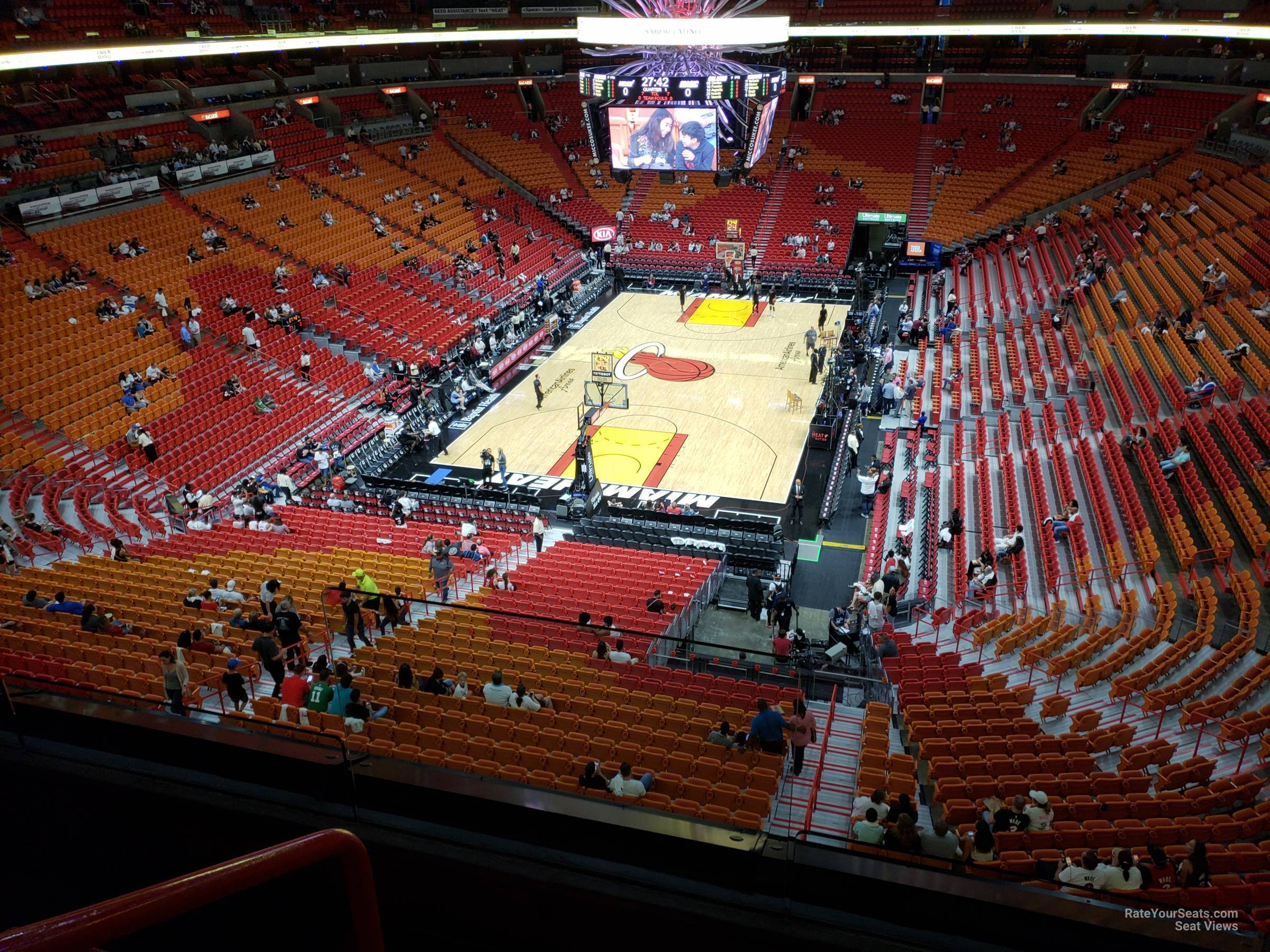 section 331, row 3 seat view  for basketball - kaseya center