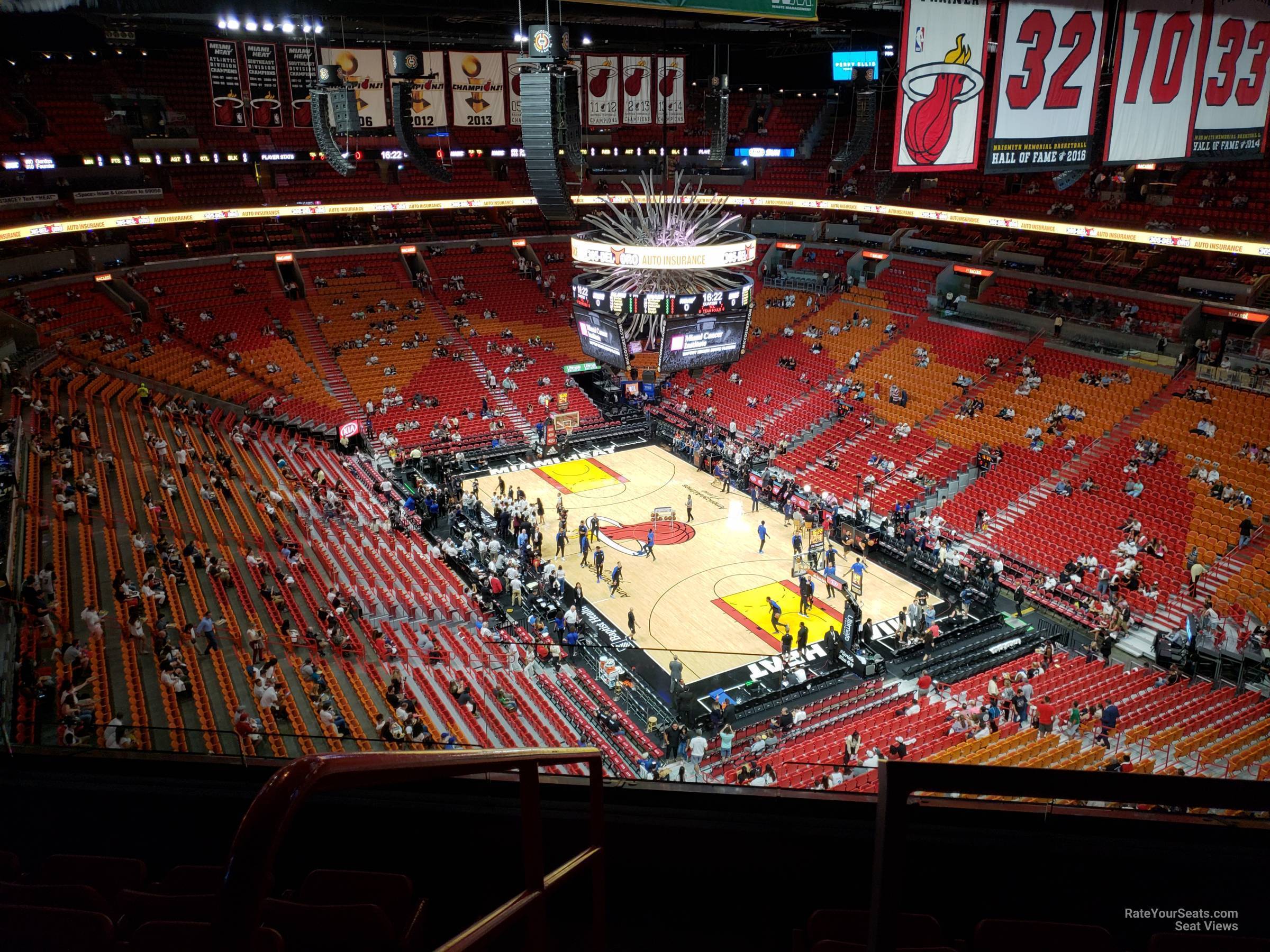 section 409, row 6 seat view  for basketball - kaseya center