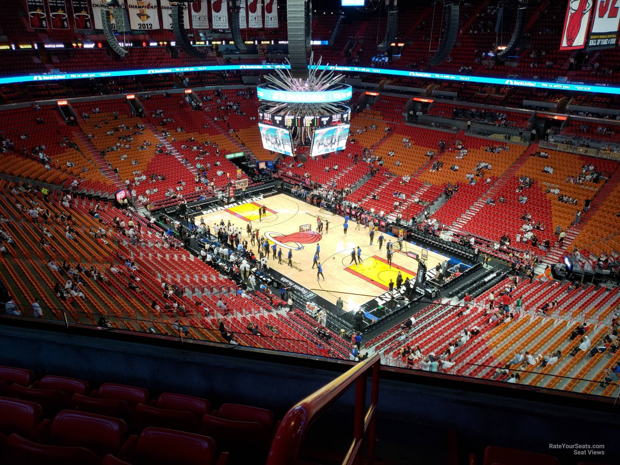 section 410, row 6 seat view  for basketball - kaseya center