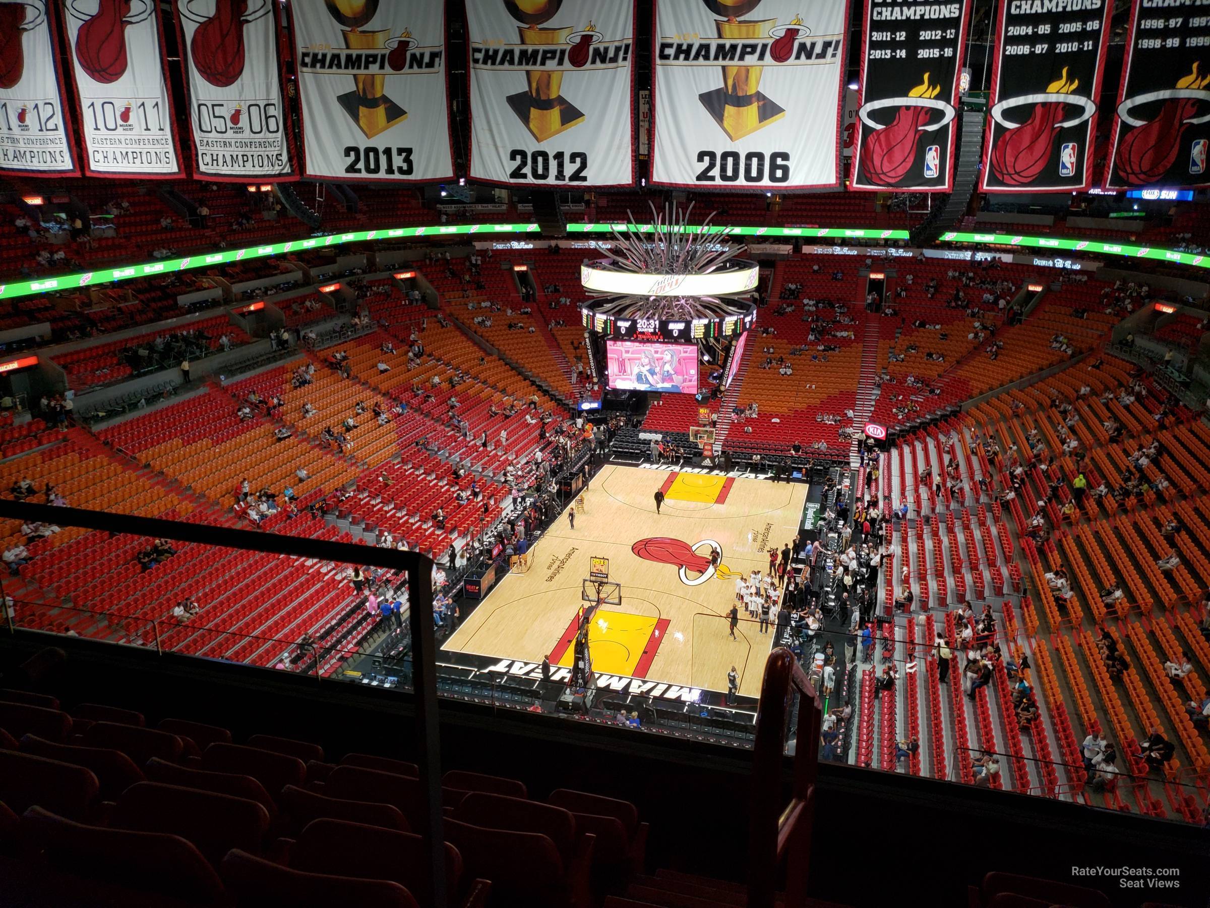 section 414, row 6 seat view  for basketball - kaseya center