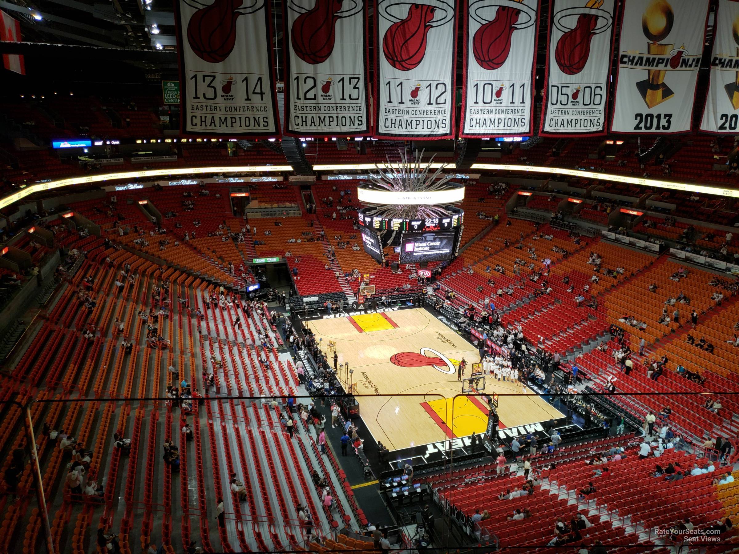 Seat Map American Airlines Arena Miami