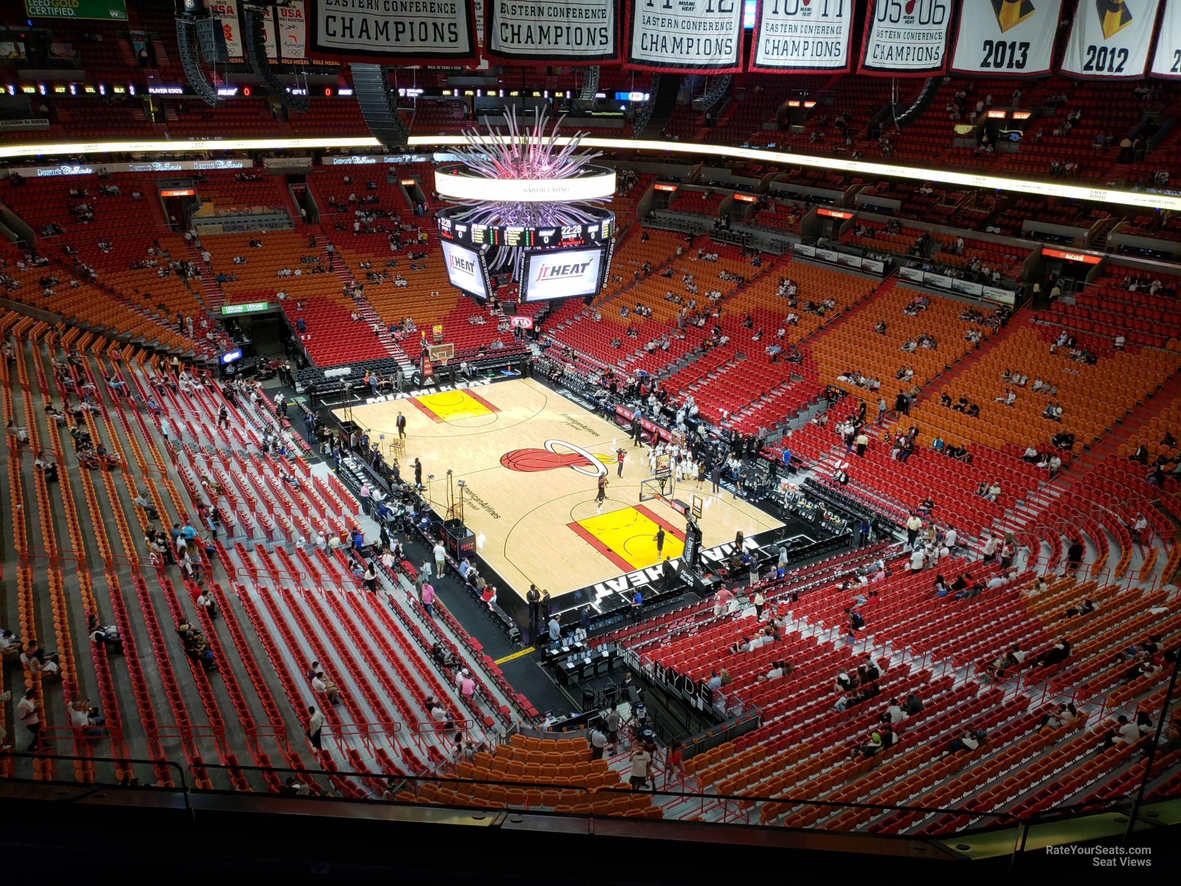 section 417, row 6 seat view  for basketball - kaseya center