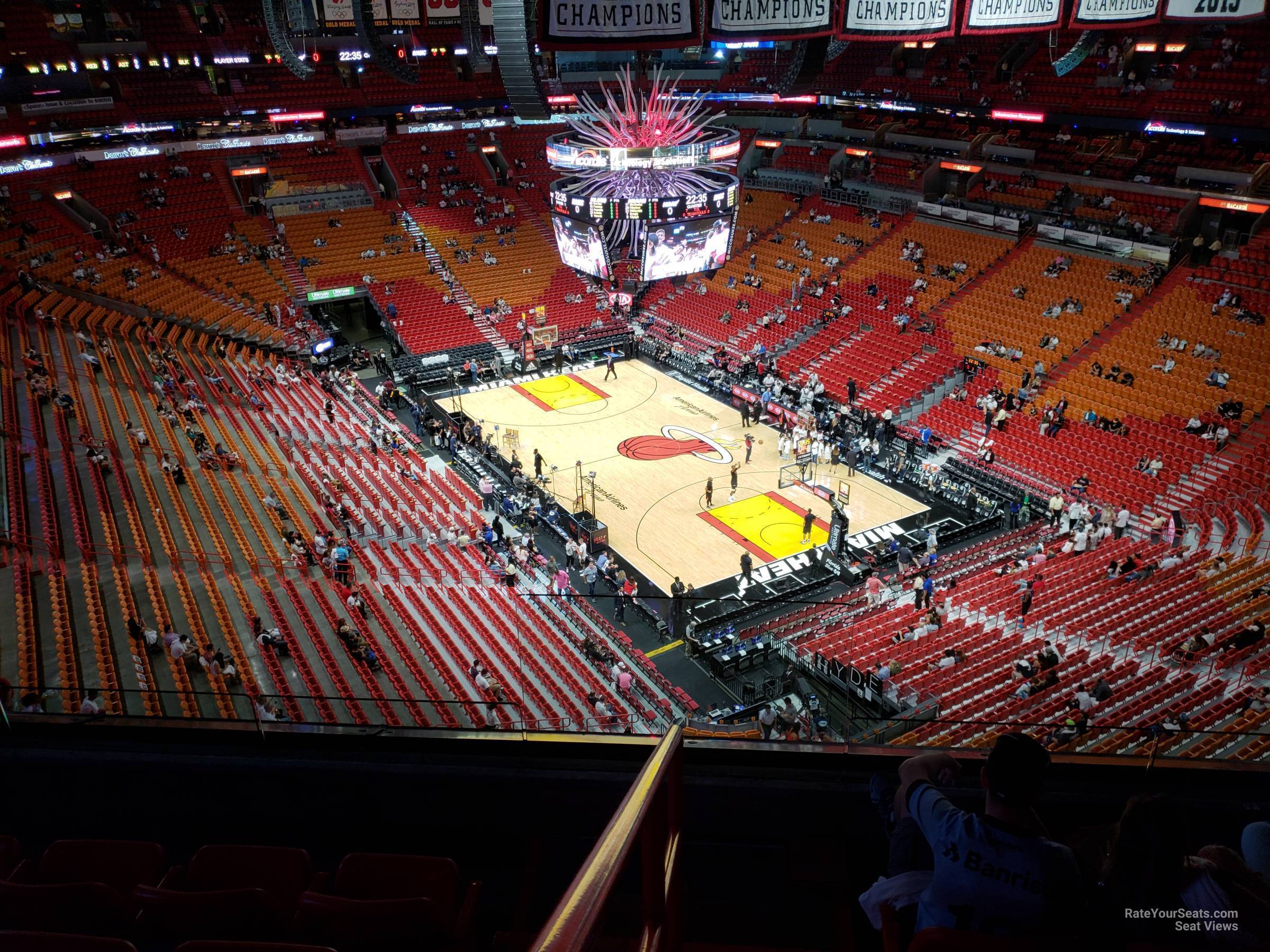 section 418, row 6 seat view  for basketball - kaseya center